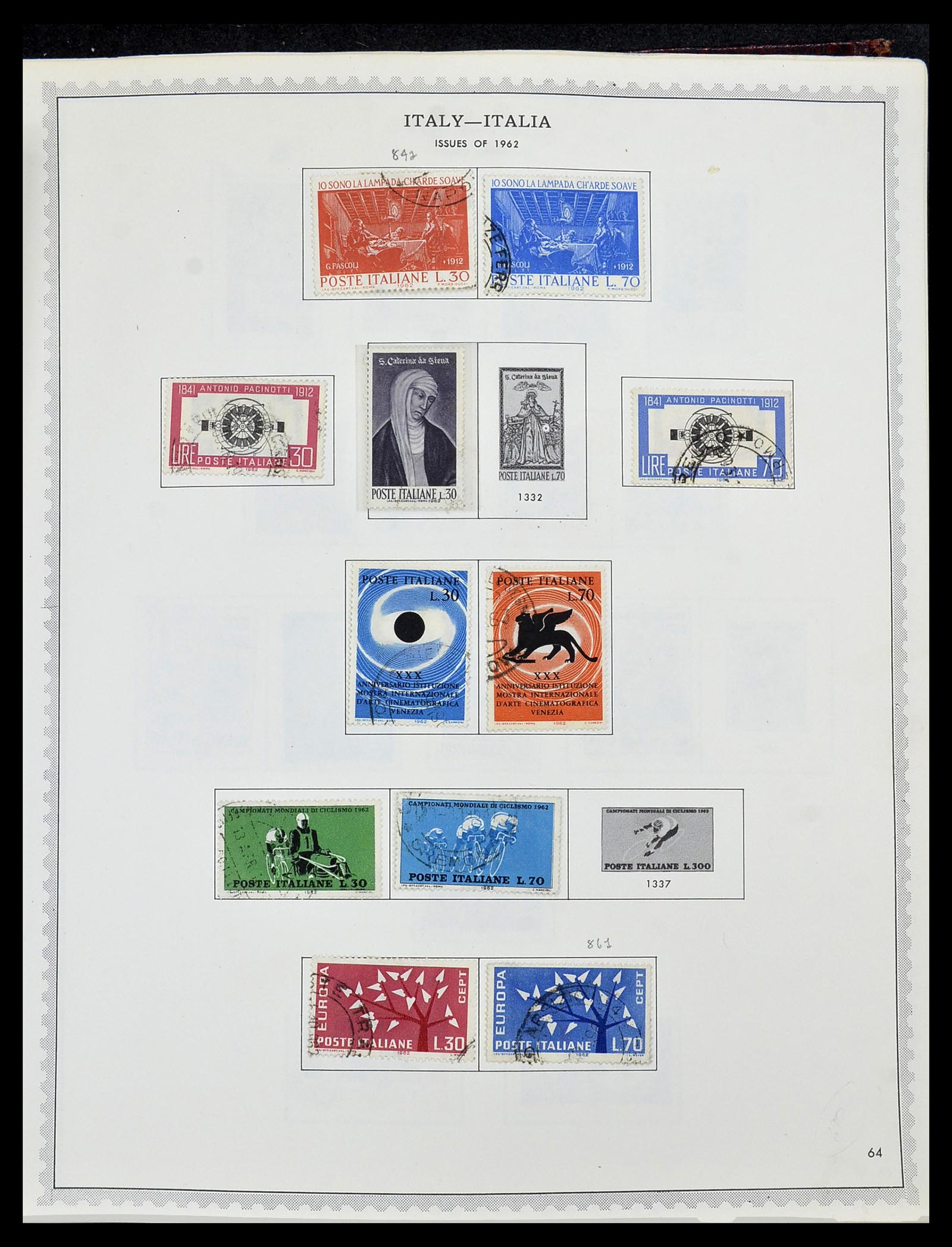 34401 080 - Stamp collection 34401 Italy and territories 1850-1990.