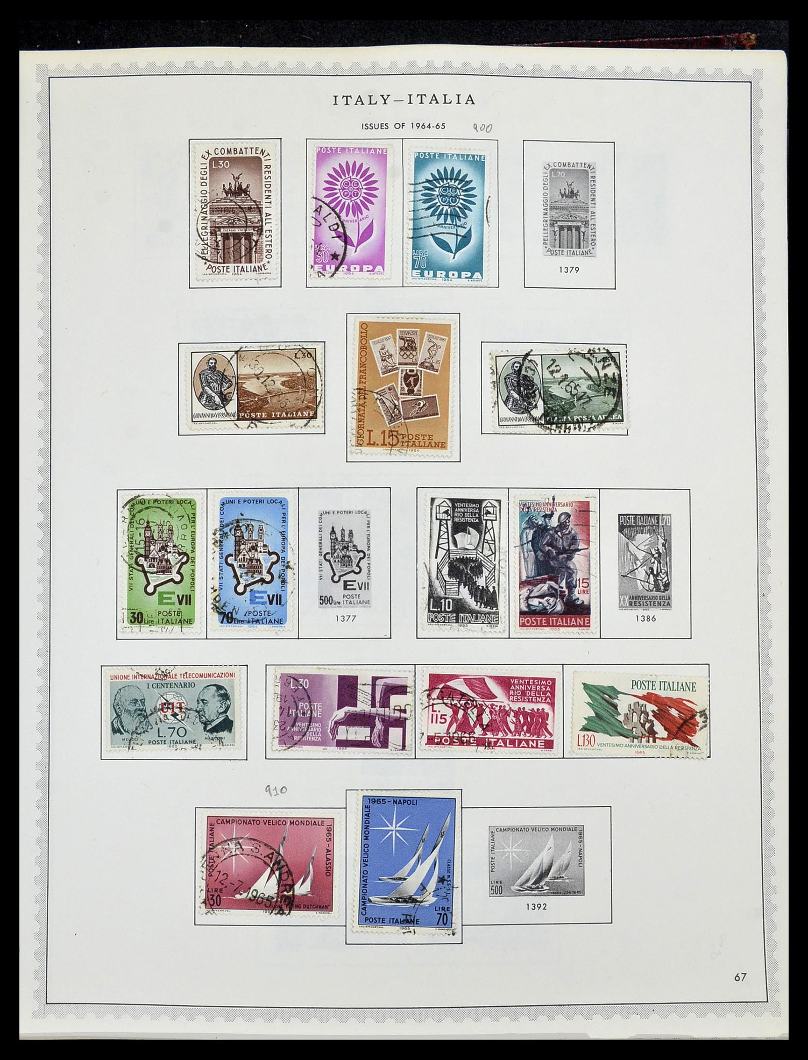 34401 083 - Postzegelverzameling 34401 Italië en gebieden 1850-1990.