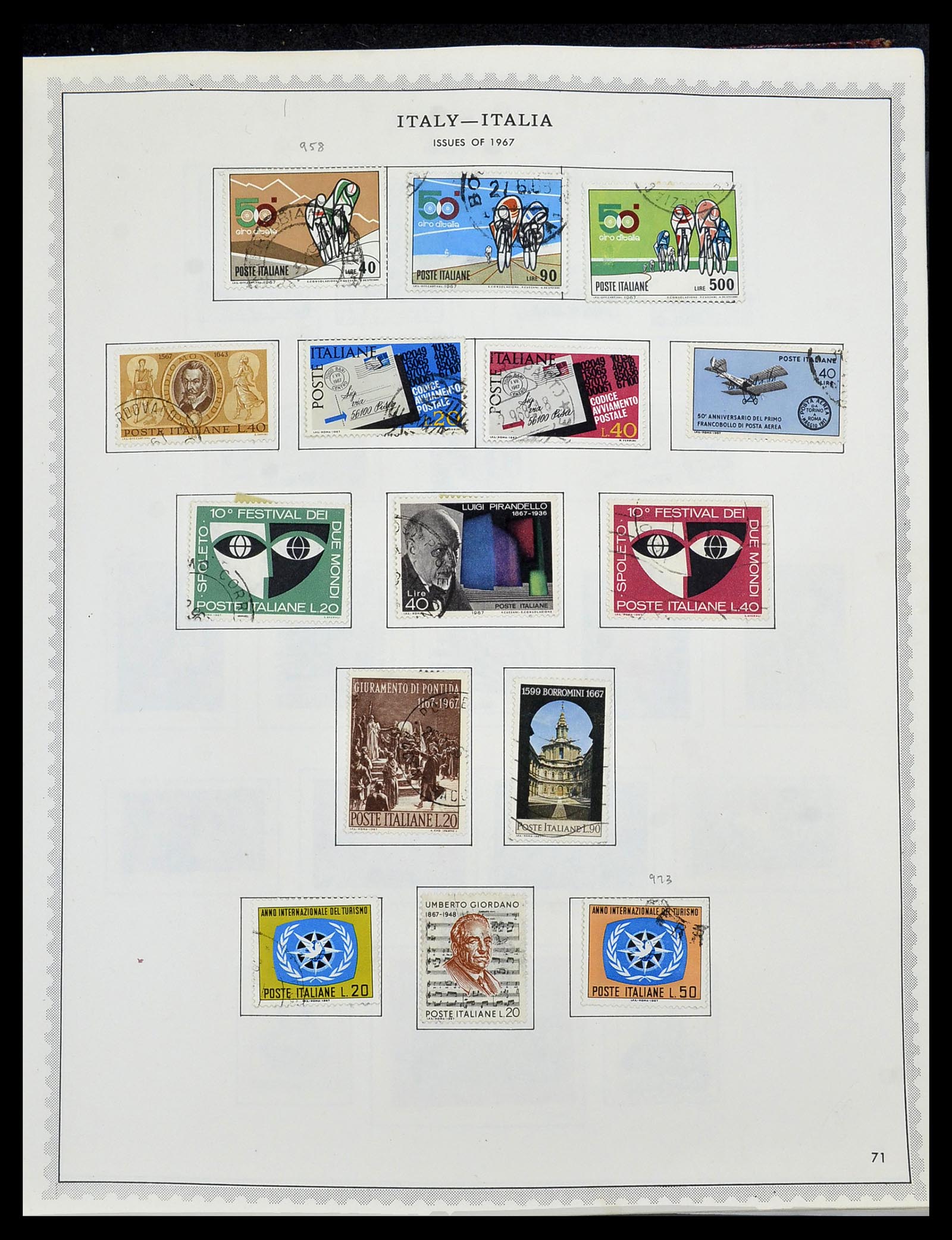 34401 087 - Postzegelverzameling 34401 Italië en gebieden 1850-1990.