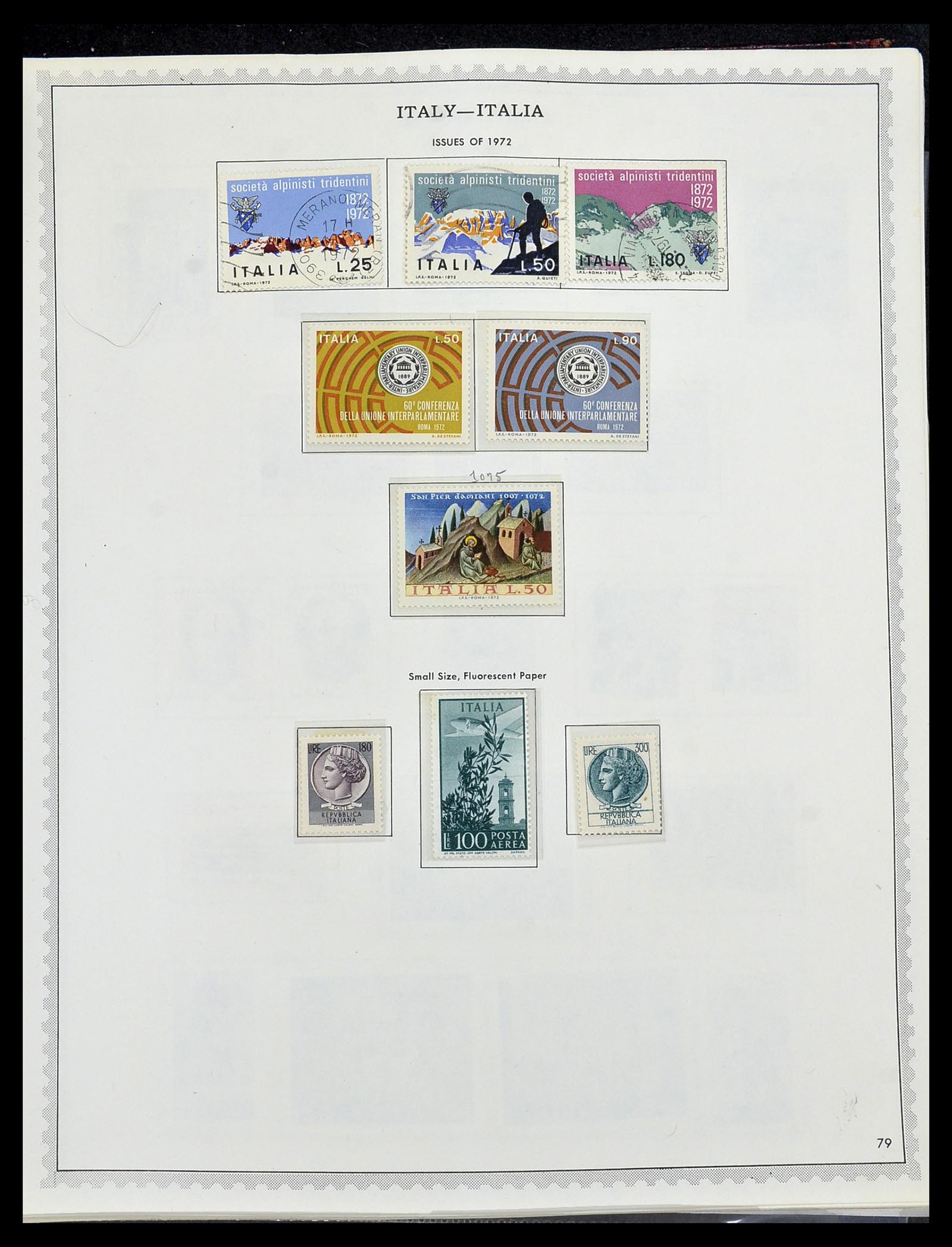 34401 095 - Postzegelverzameling 34401 Italië en gebieden 1850-1990.
