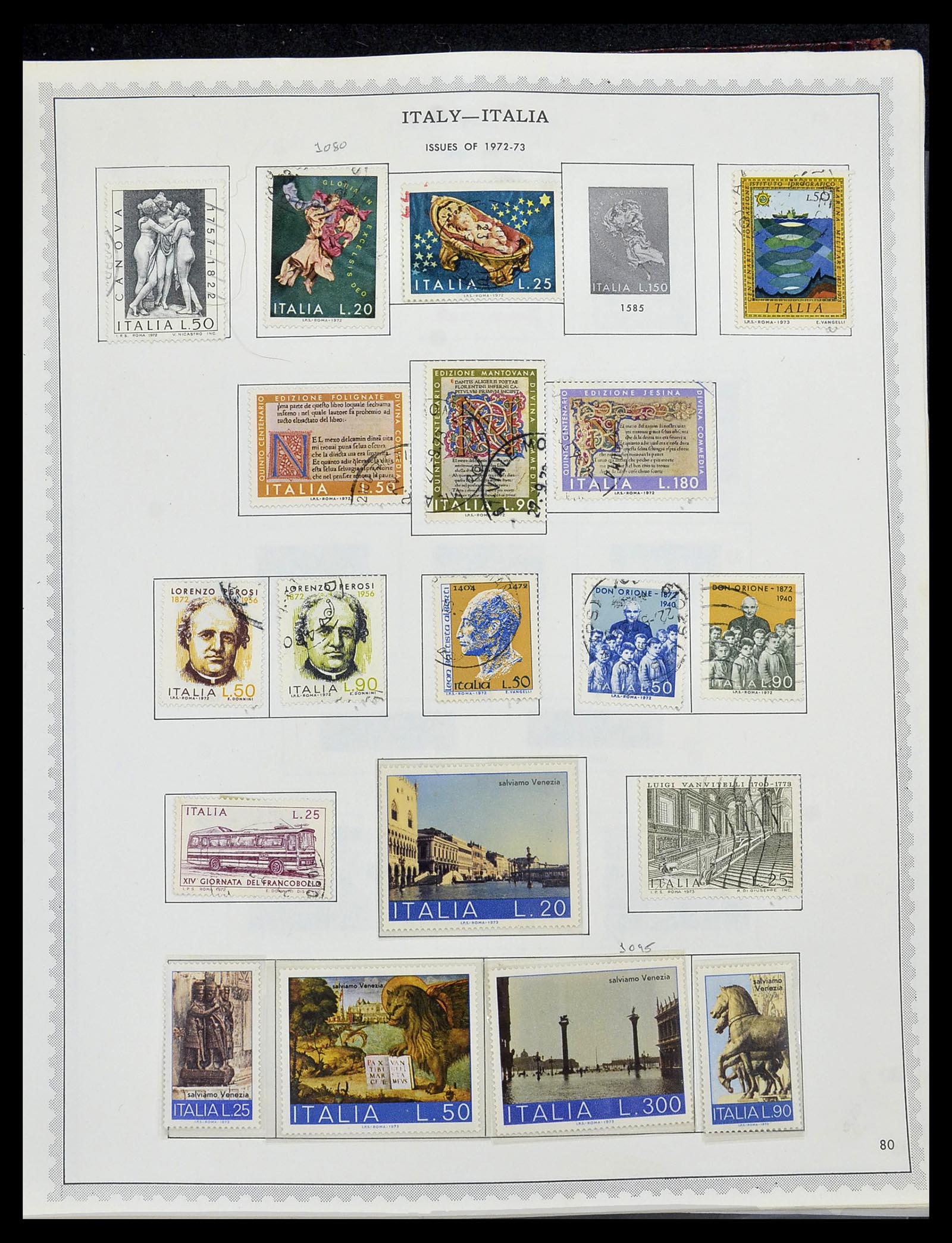 34401 096 - Postzegelverzameling 34401 Italië en gebieden 1850-1990.