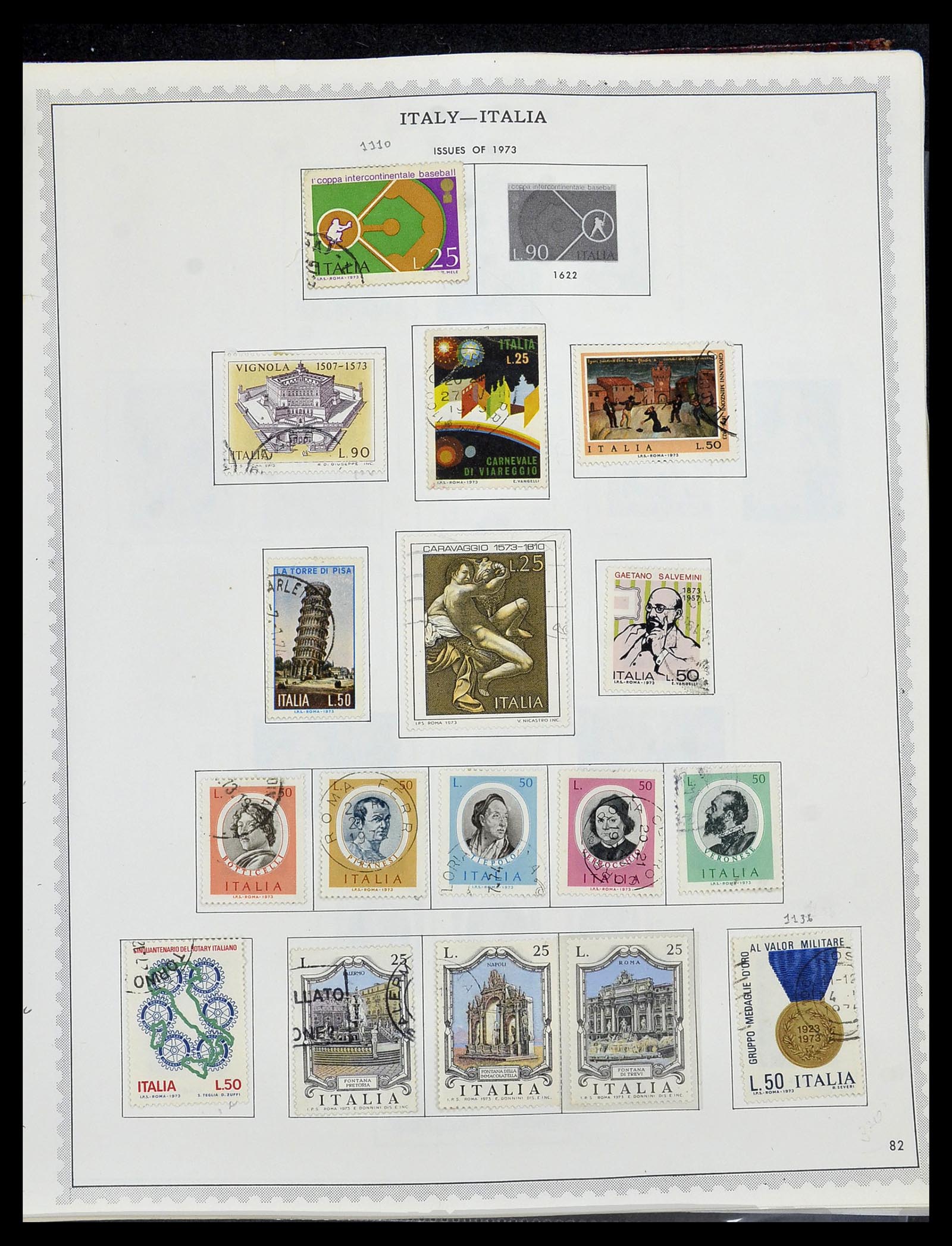34401 098 - Postzegelverzameling 34401 Italië en gebieden 1850-1990.