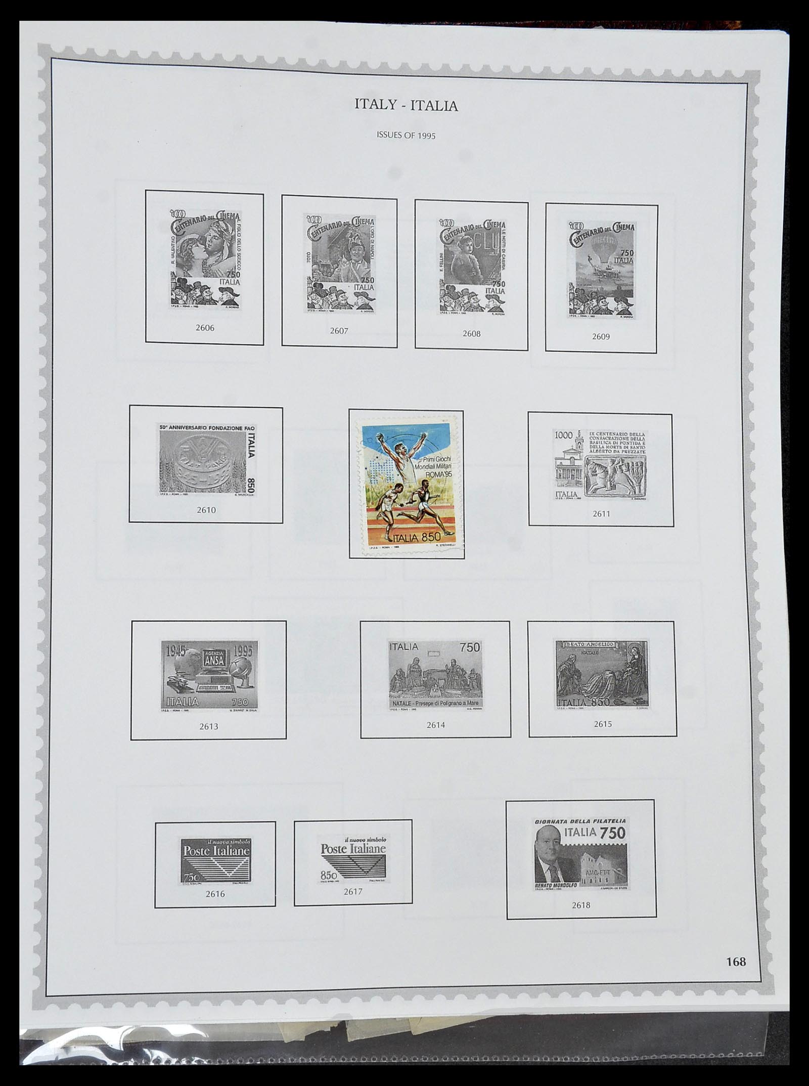 34401 168 - Stamp collection 34401 Italy and territories 1850-1990.