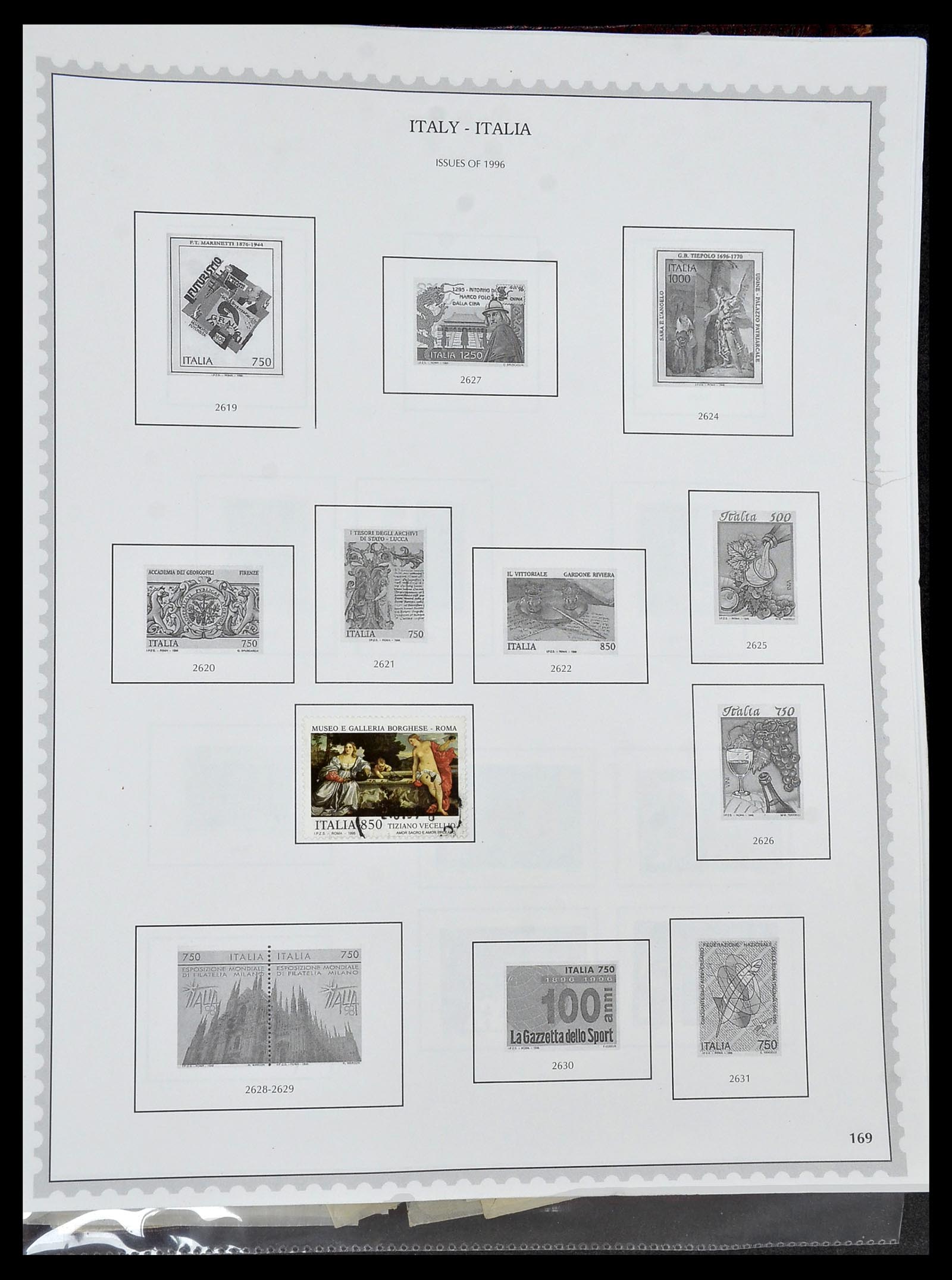 34401 169 - Stamp collection 34401 Italy and territories 1850-1990.