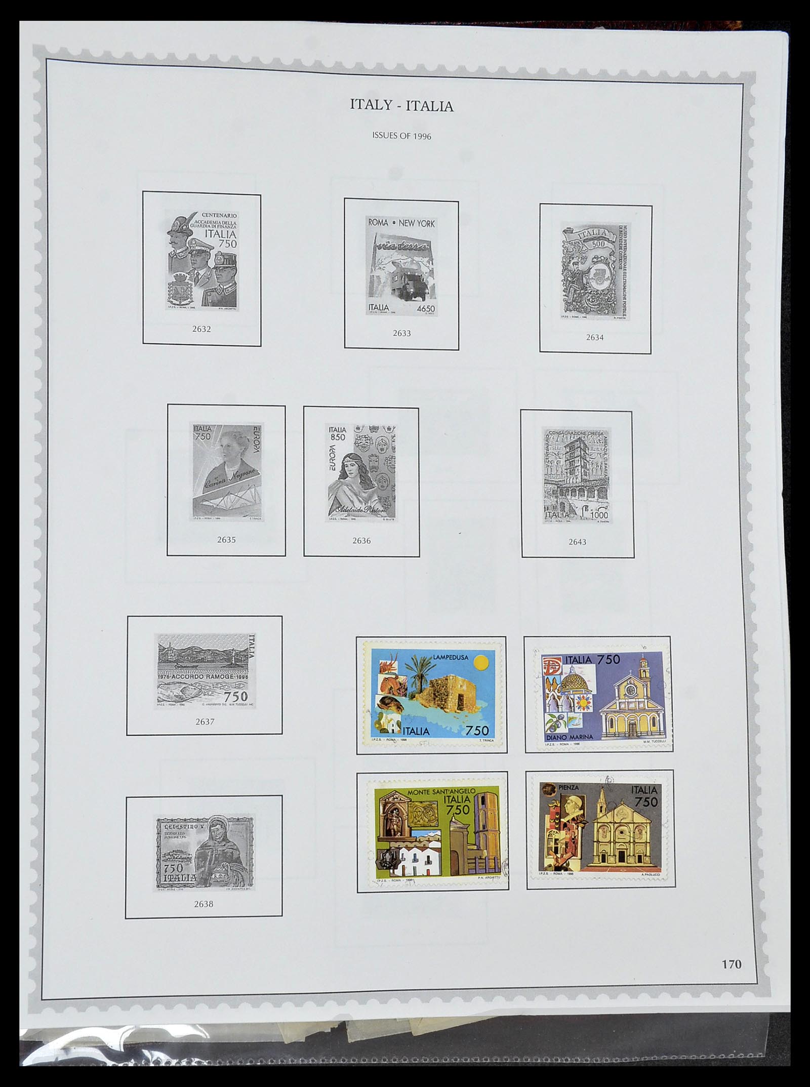 34401 170 - Stamp collection 34401 Italy and territories 1850-1990.