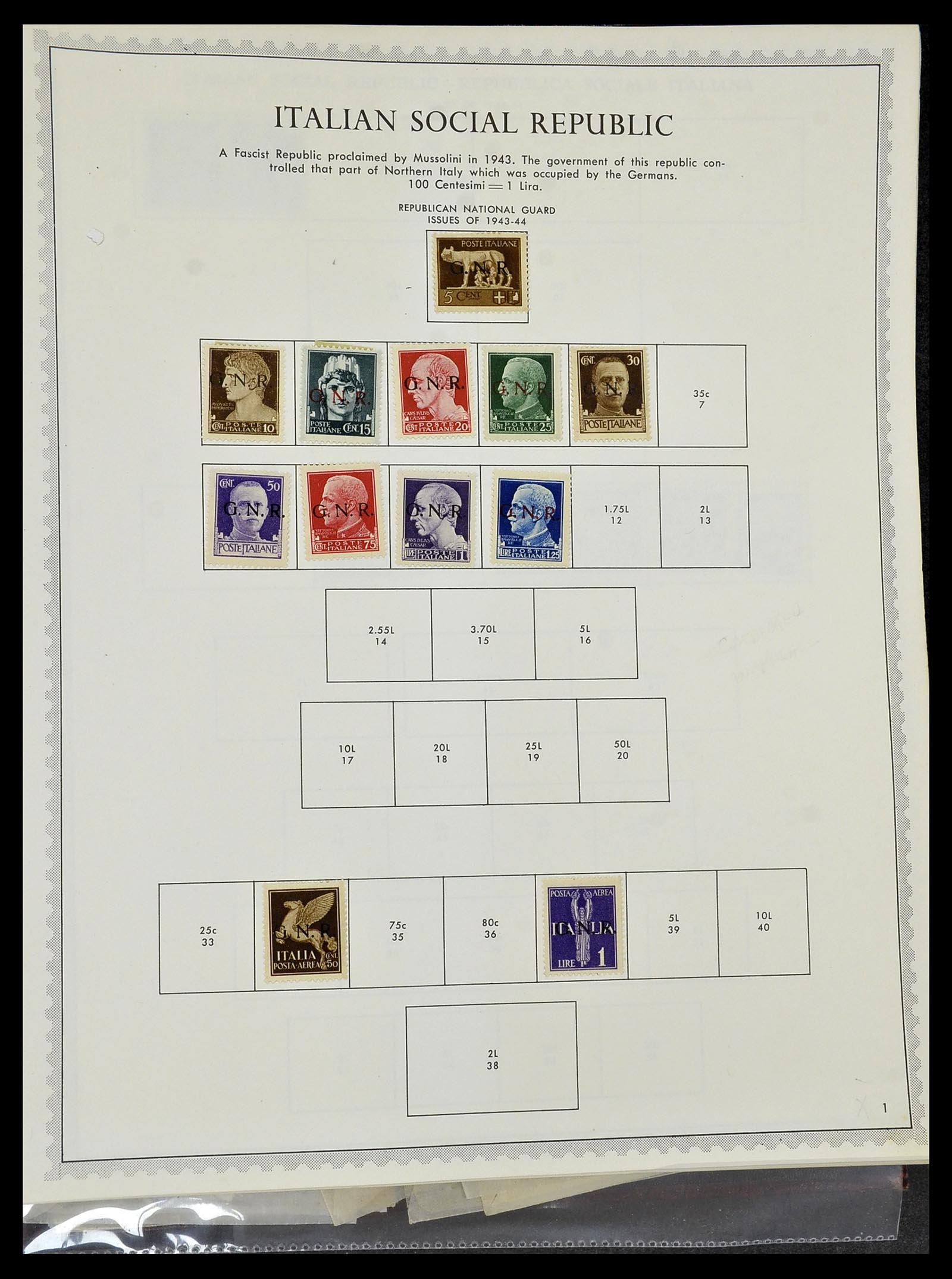 34401 180 - Stamp collection 34401 Italy and territories 1850-1990.