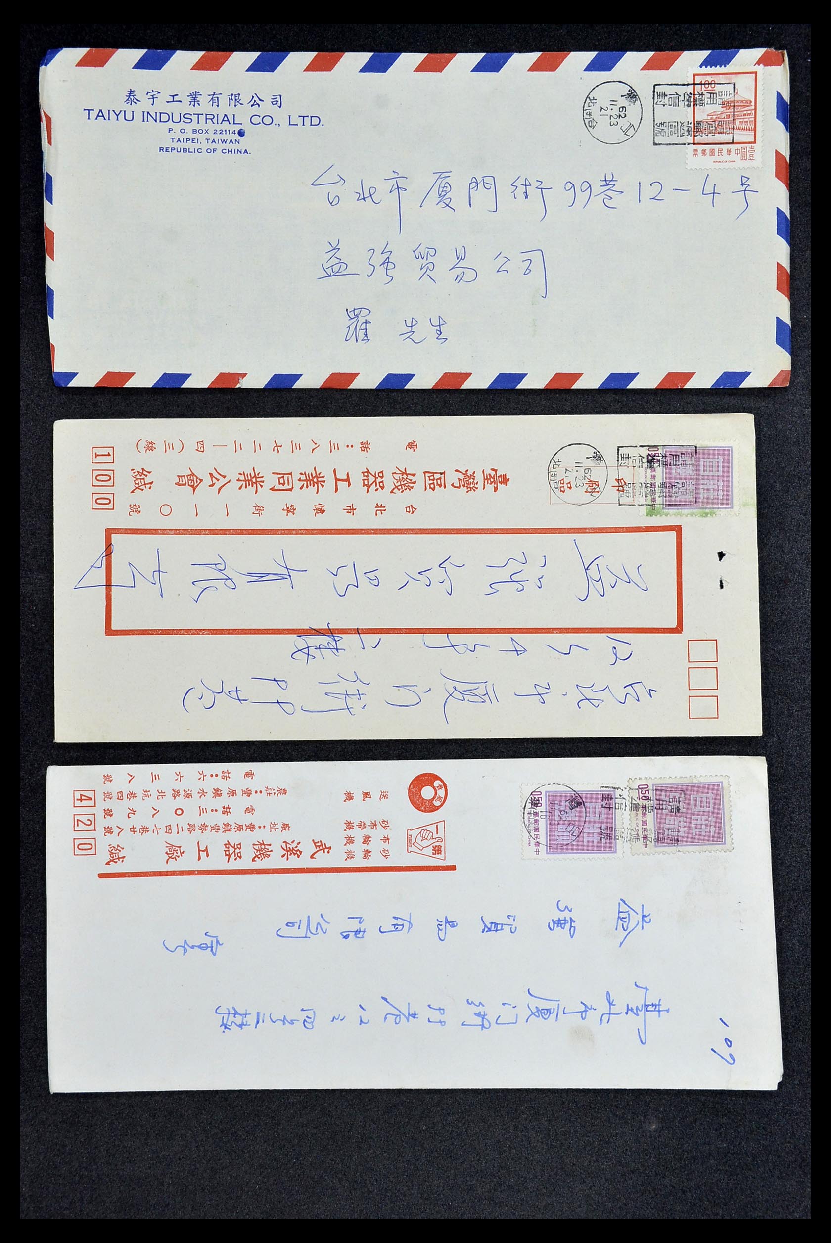 34402 117 - Postzegelverzameling 34402 Taiwan brieven 1960-2000.