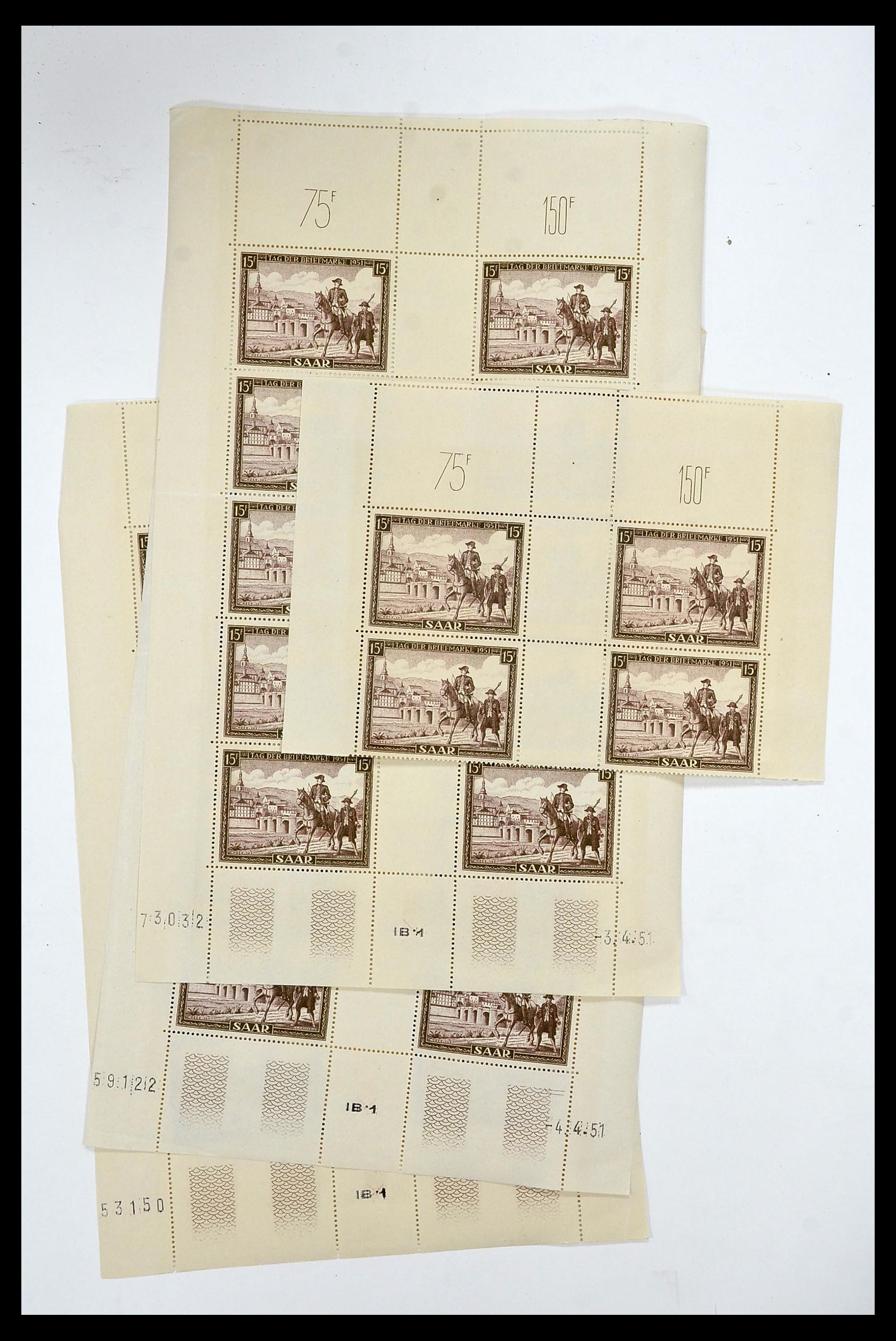 34403 002 - Postzegelverzameling 34403 Saar 1949-1959.