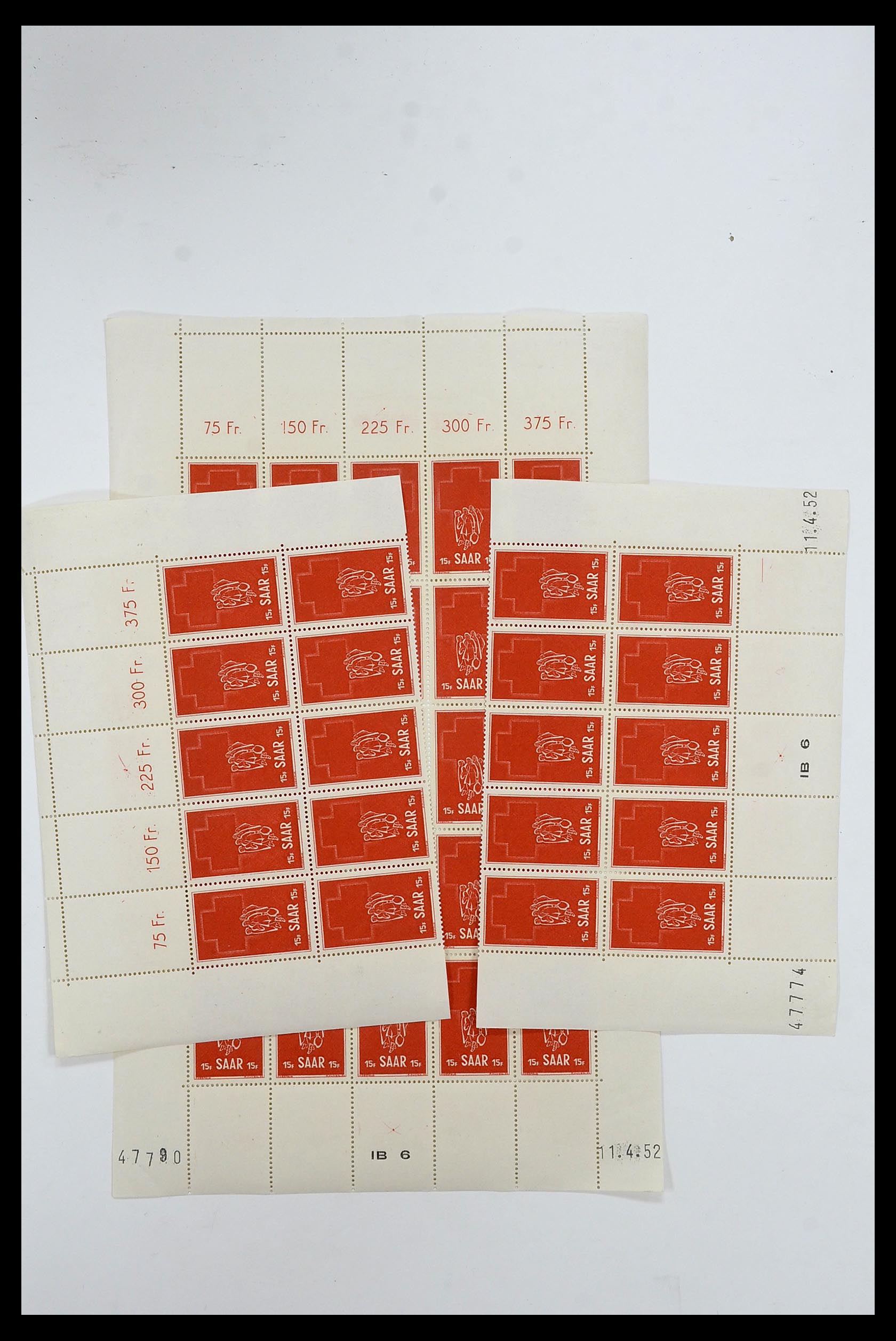 34403 004 - Postzegelverzameling 34403 Saar 1949-1959.