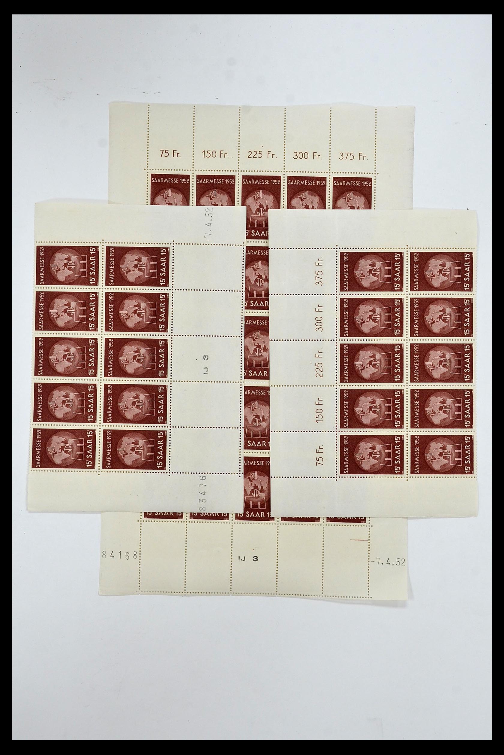 34403 005 - Postzegelverzameling 34403 Saar 1949-1959.