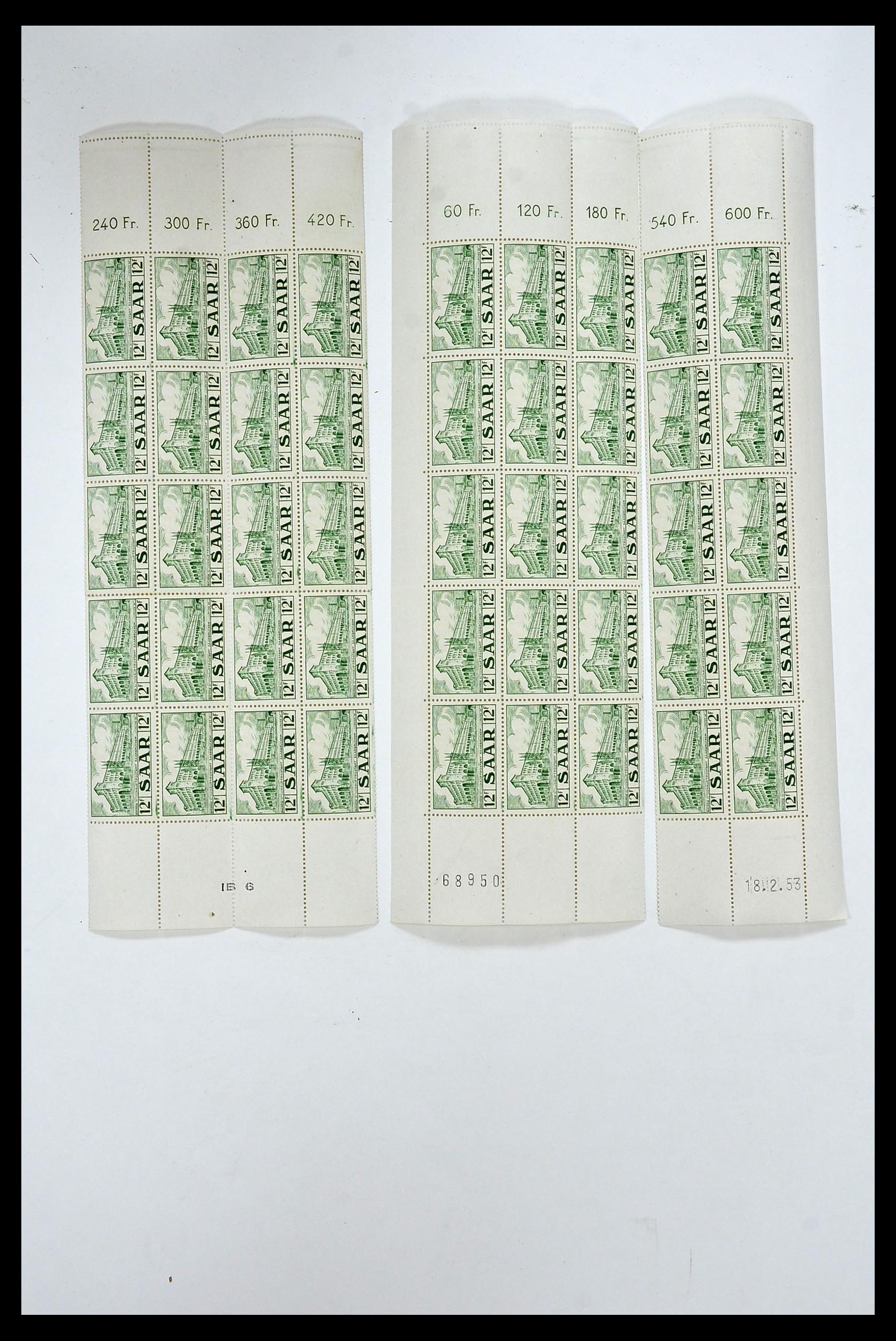 34403 013 - Postzegelverzameling 34403 Saar 1949-1959.