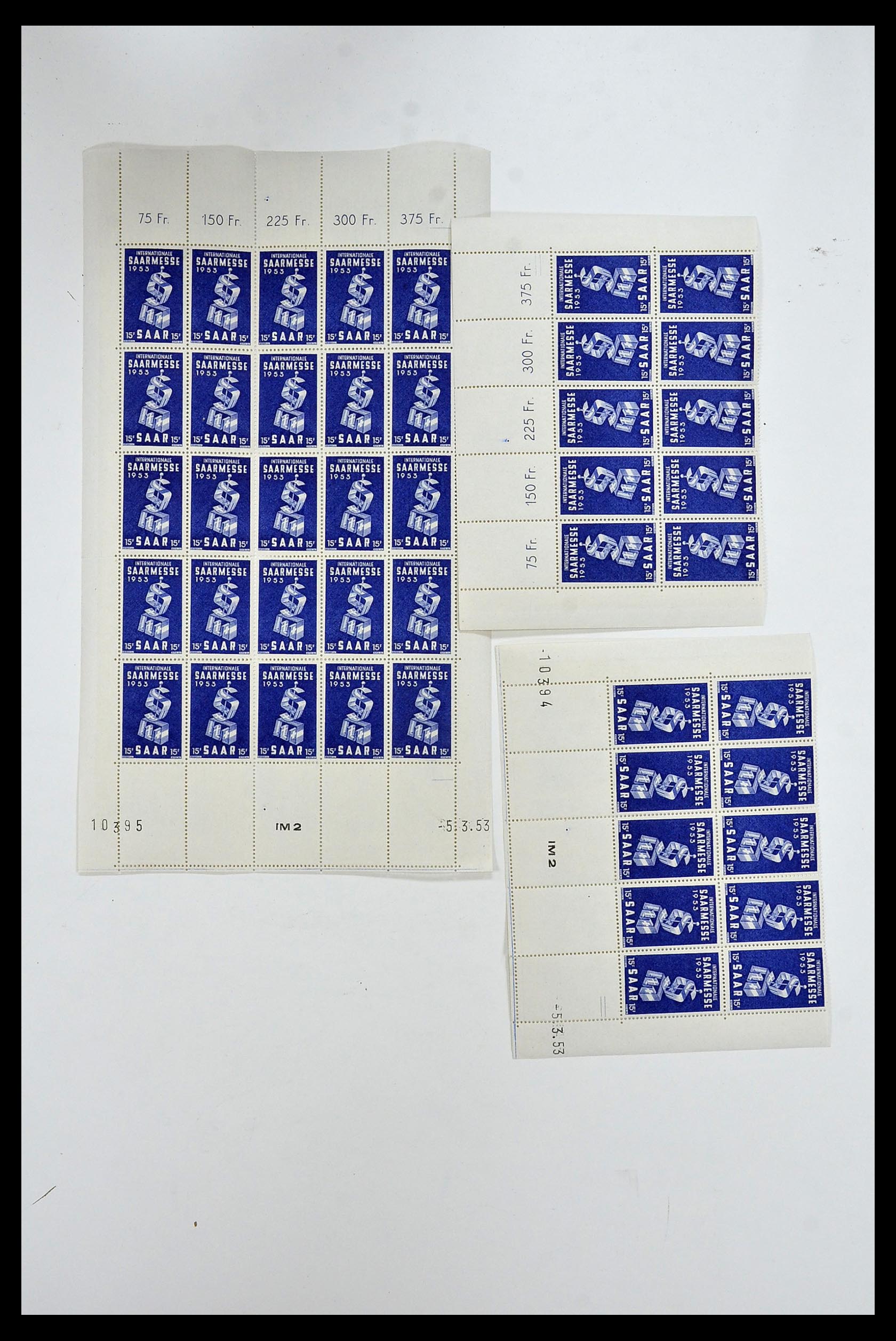 34403 021 - Postzegelverzameling 34403 Saar 1949-1959.