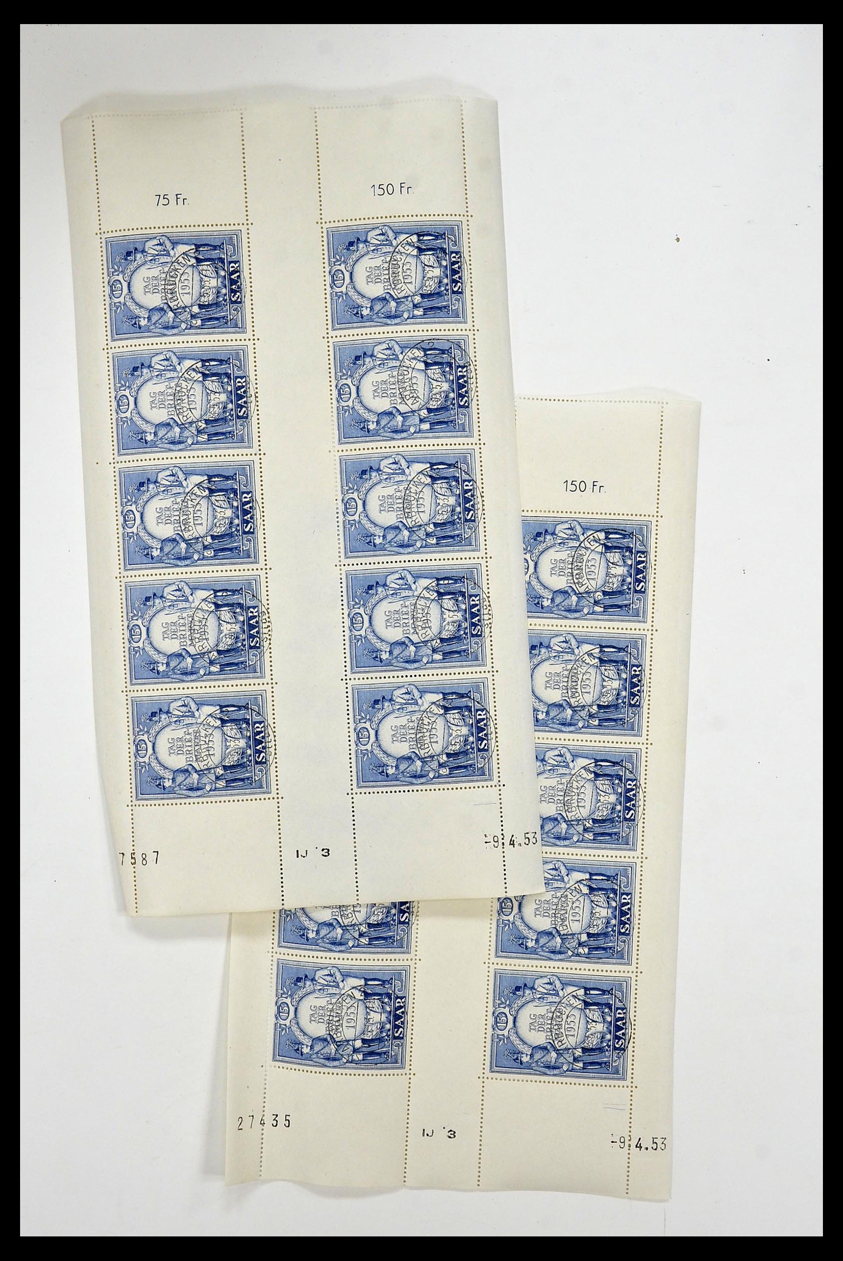 34403 023 - Postzegelverzameling 34403 Saar 1949-1959.