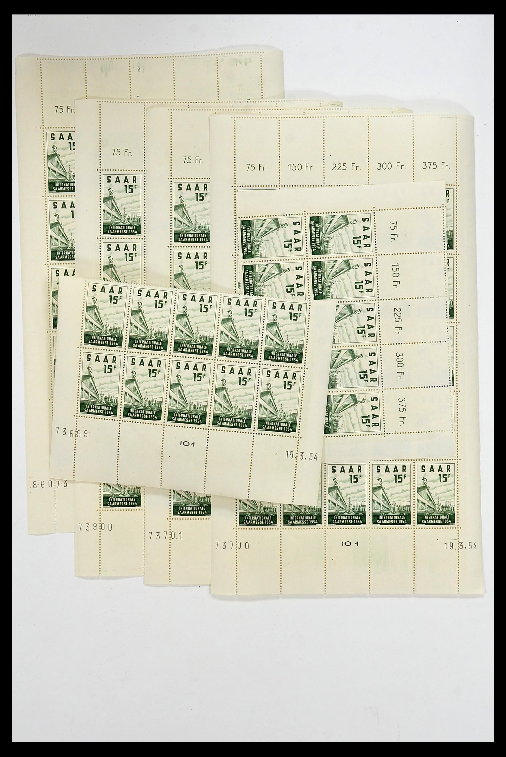 34403 024 - Postzegelverzameling 34403 Saar 1949-1959.