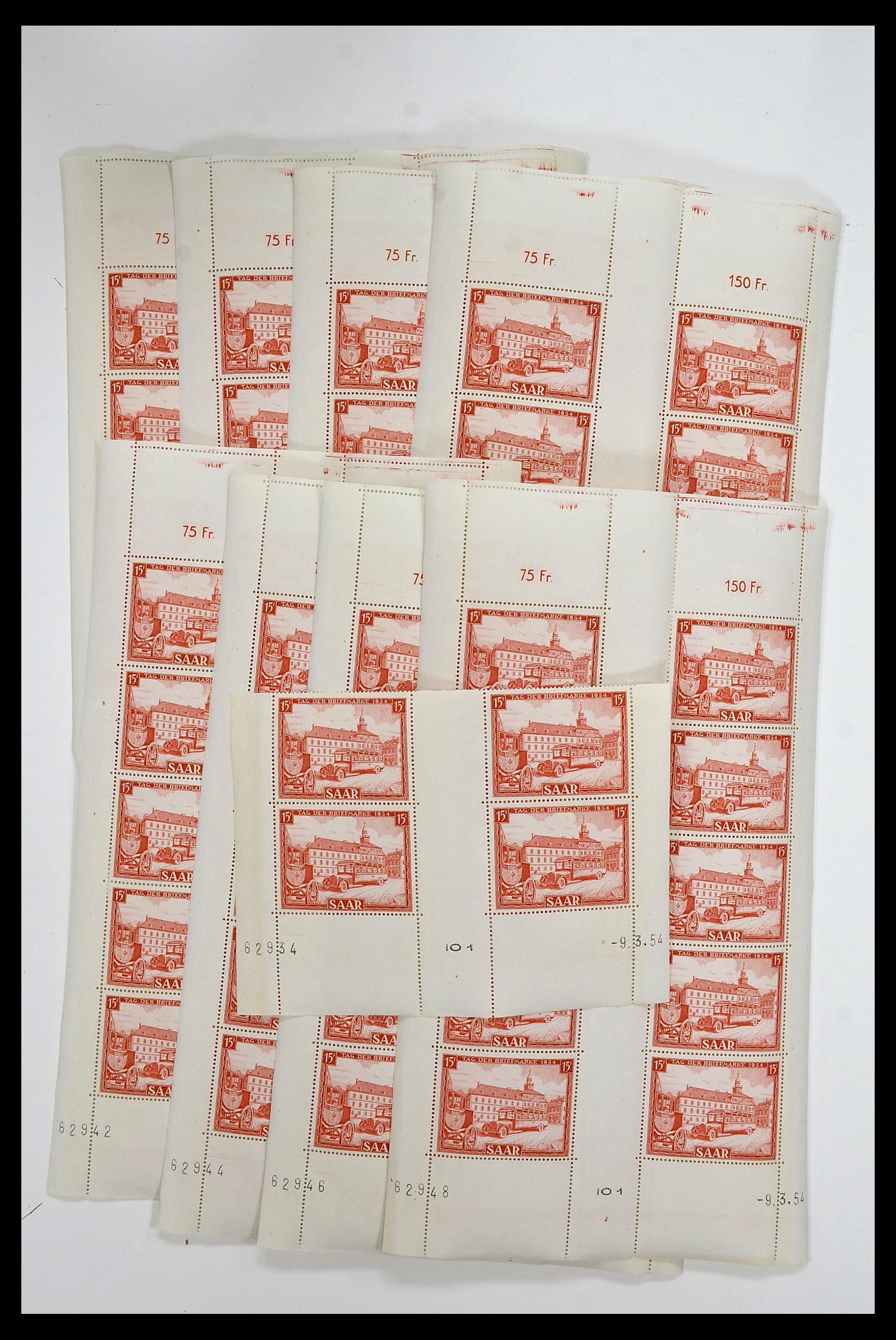 34403 025 - Postzegelverzameling 34403 Saar 1949-1959.
