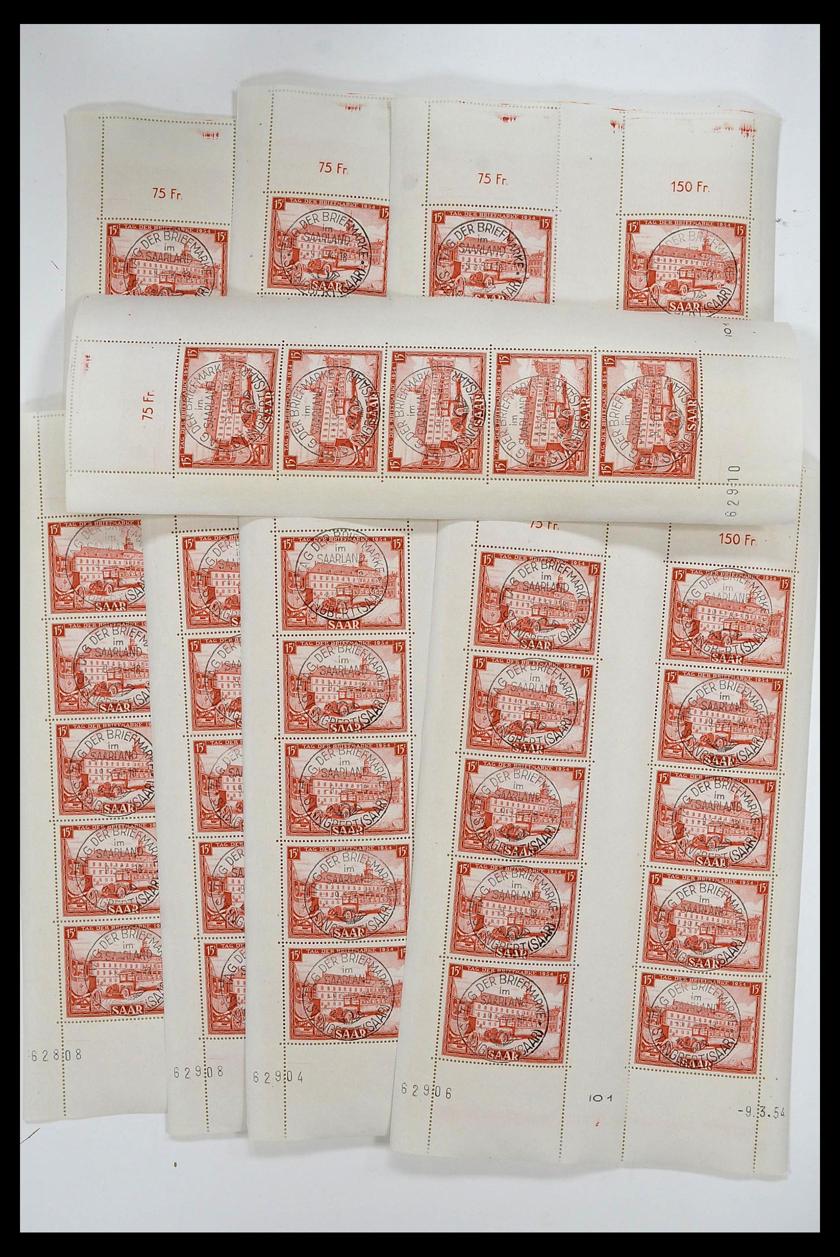 34403 026 - Postzegelverzameling 34403 Saar 1949-1959.