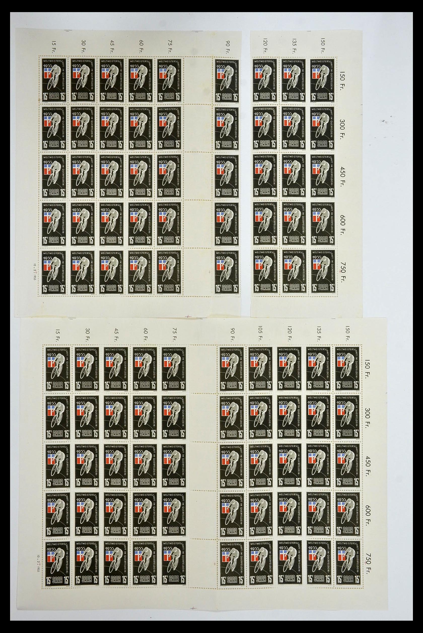 34403 033 - Postzegelverzameling 34403 Saar 1949-1959.