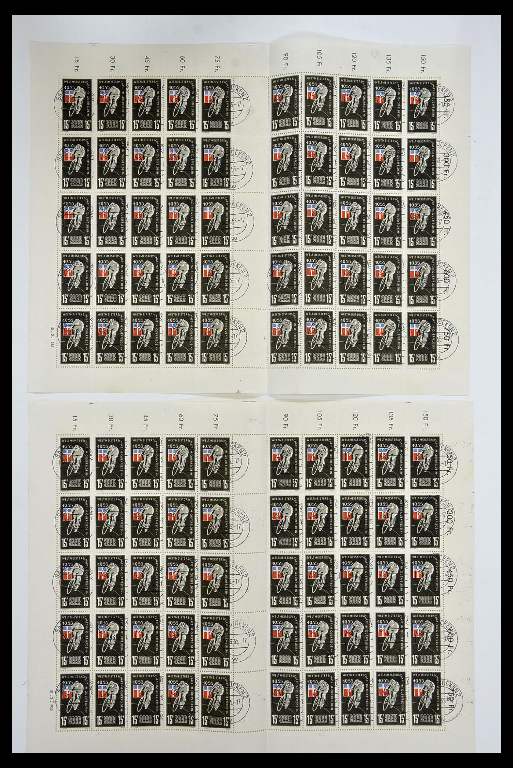 34403 034 - Postzegelverzameling 34403 Saar 1949-1959.
