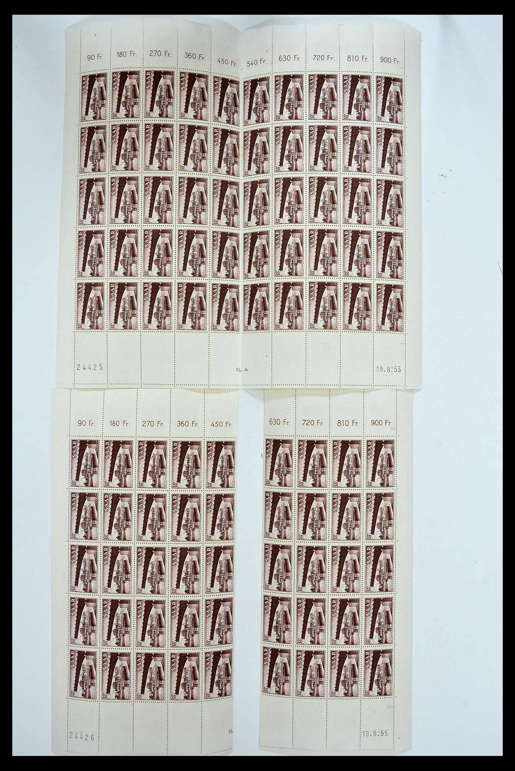 34403 041 - Postzegelverzameling 34403 Saar 1949-1959.