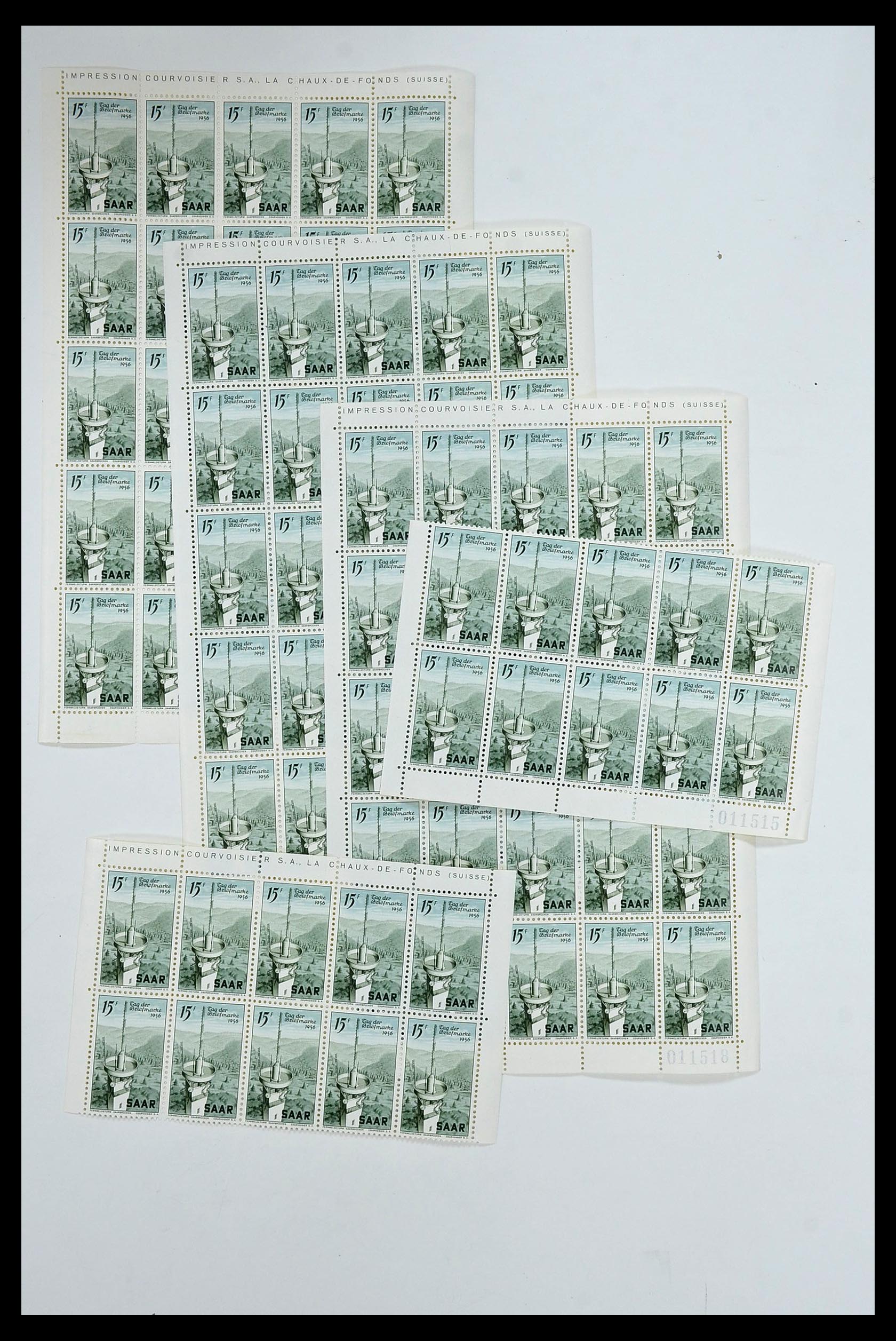 34403 045 - Postzegelverzameling 34403 Saar 1949-1959.