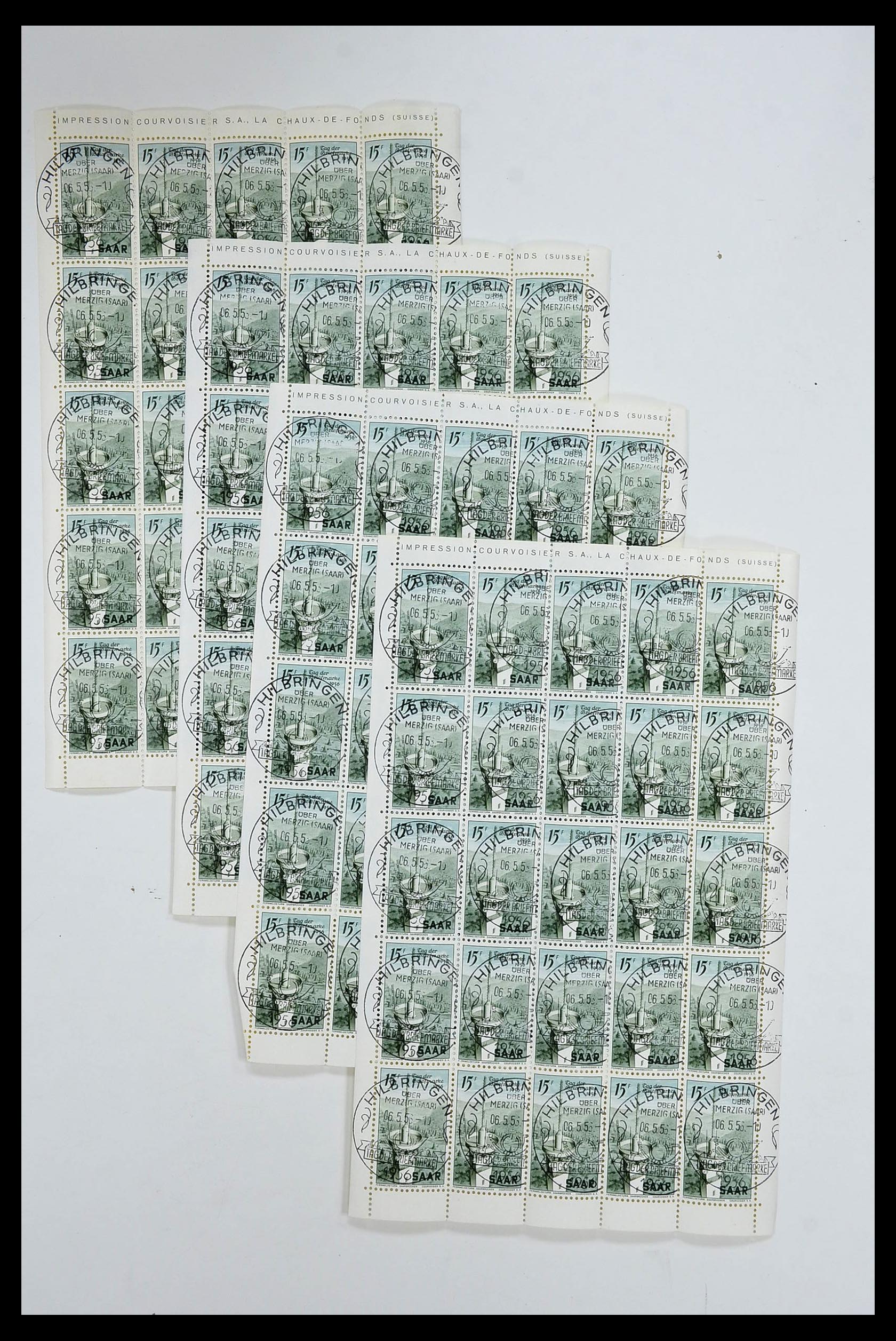 34403 046 - Postzegelverzameling 34403 Saar 1949-1959.