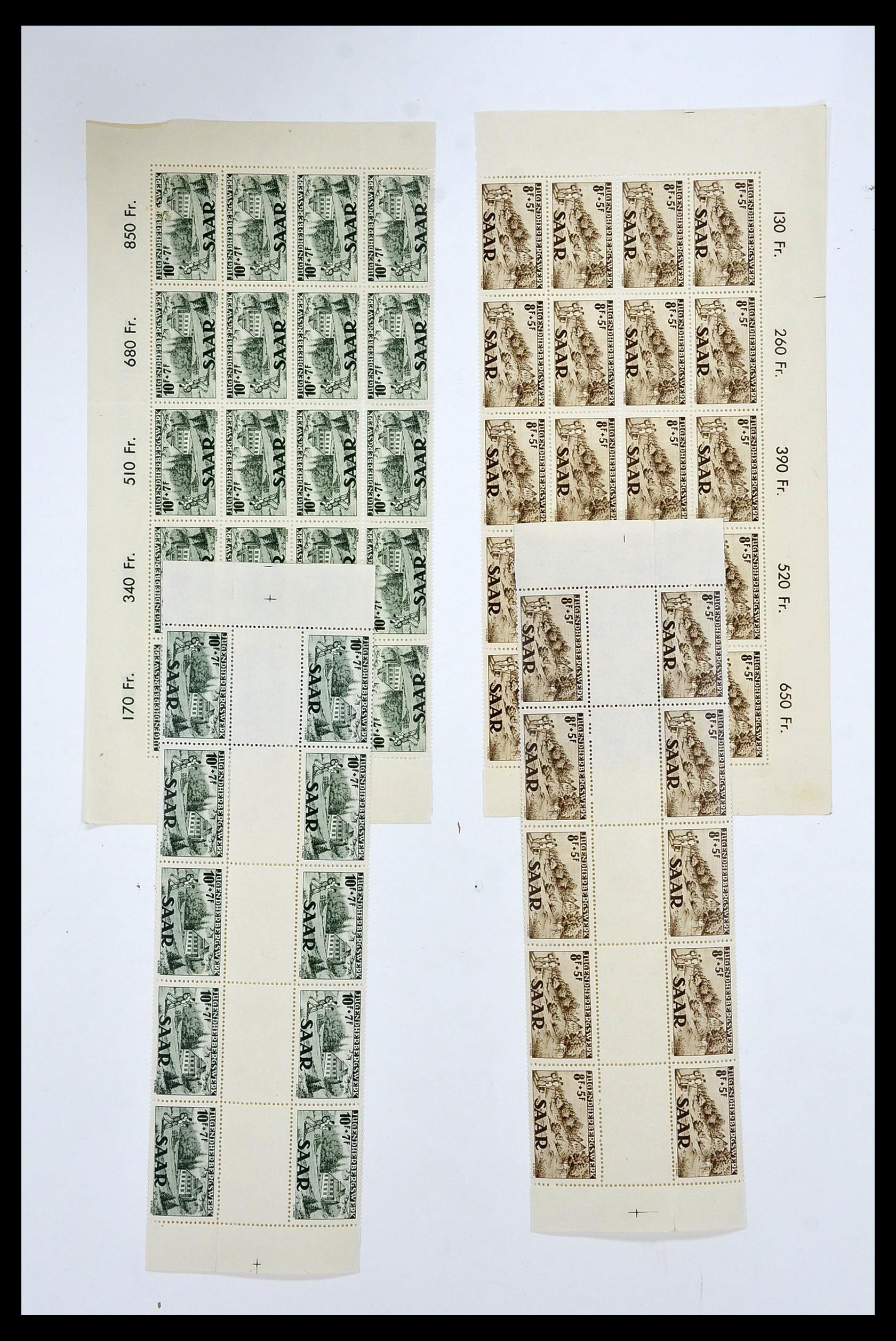 34403 052 - Postzegelverzameling 34403 Saar 1949-1959.