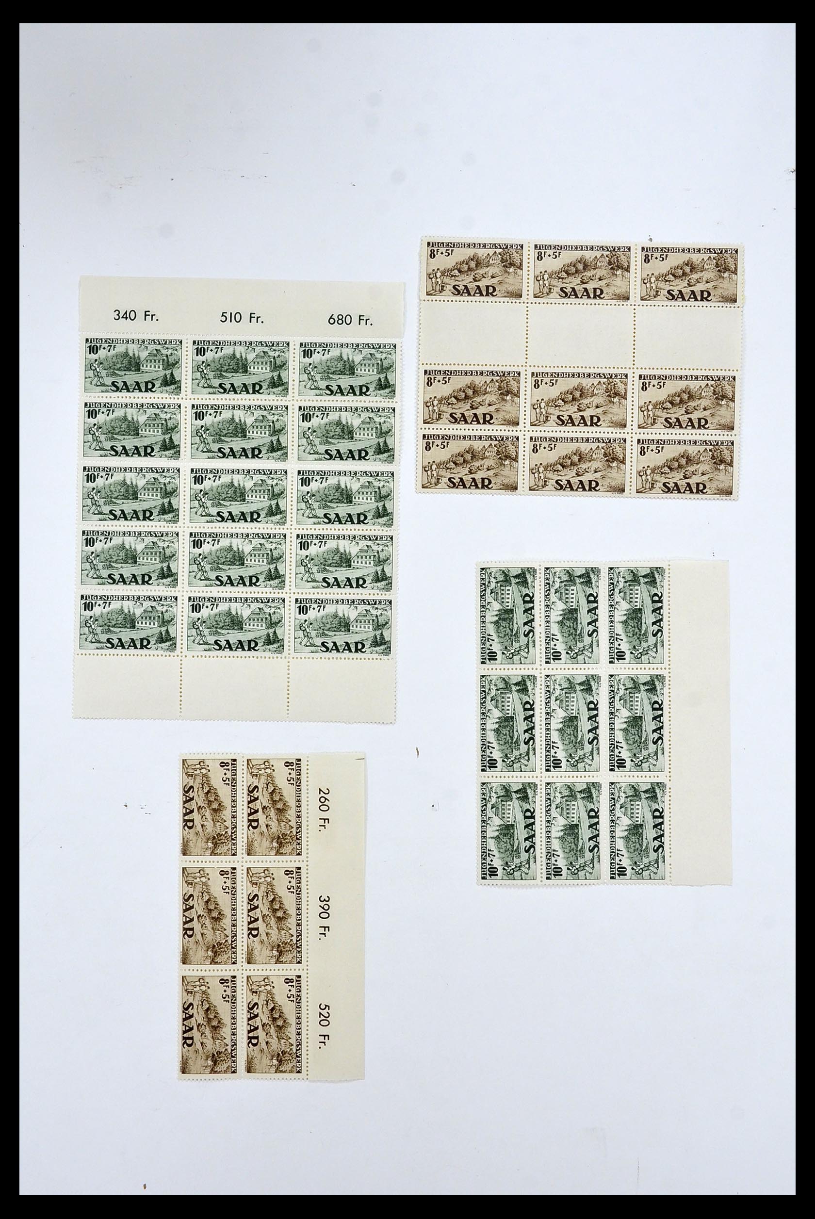34403 053 - Postzegelverzameling 34403 Saar 1949-1959.