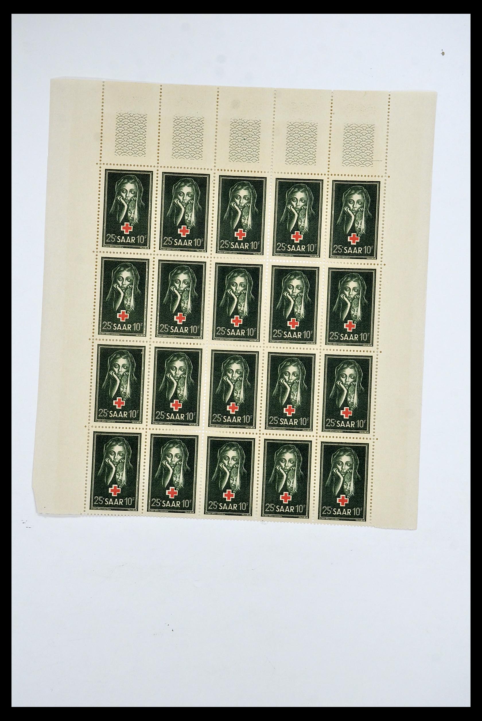 34403 055 - Postzegelverzameling 34403 Saar 1949-1959.