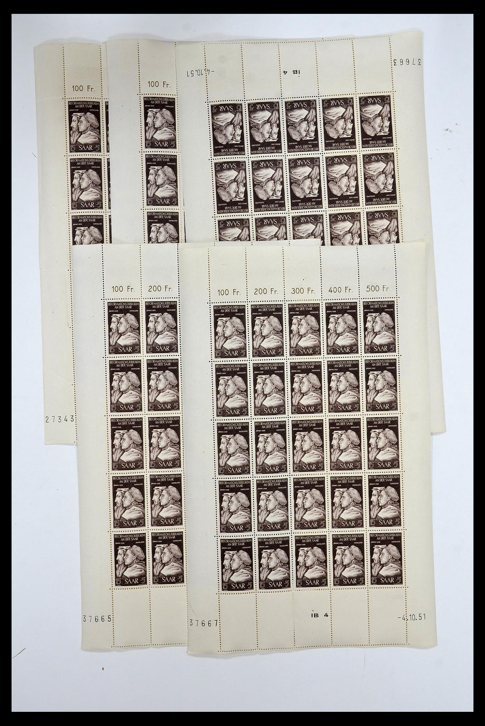 34403 056 - Postzegelverzameling 34403 Saar 1949-1959.