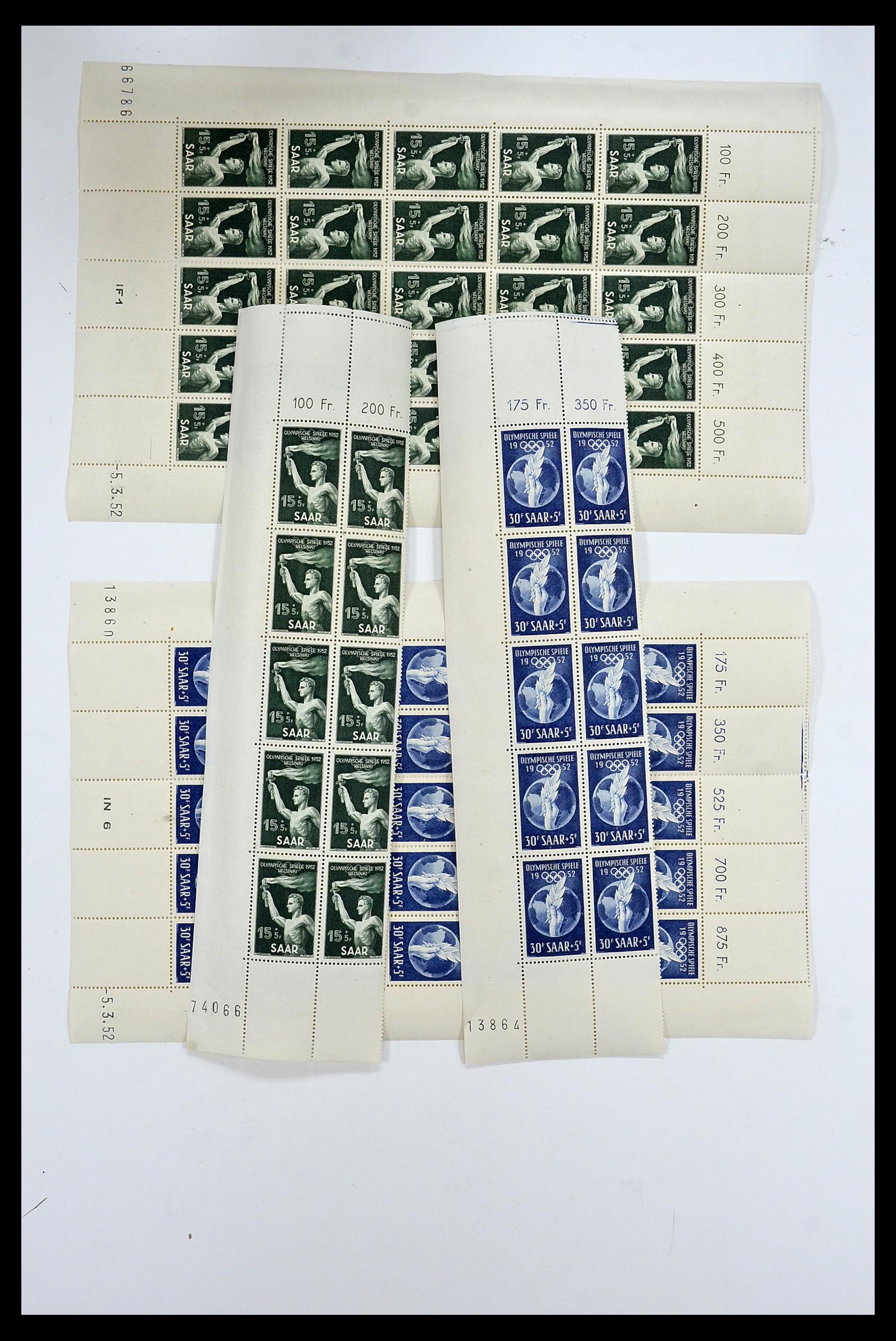 34403 057 - Postzegelverzameling 34403 Saar 1949-1959.