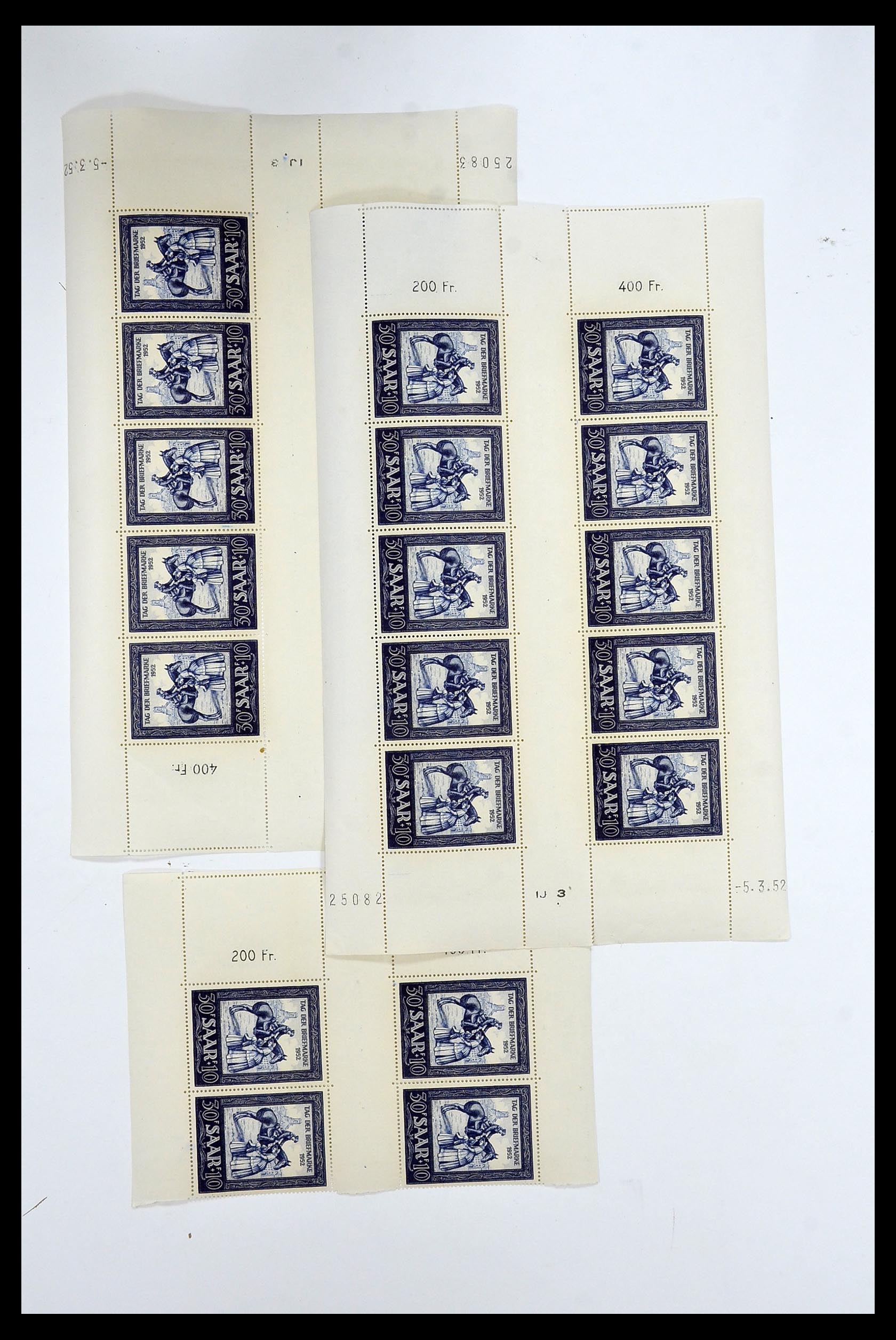 34403 058 - Postzegelverzameling 34403 Saar 1949-1959.