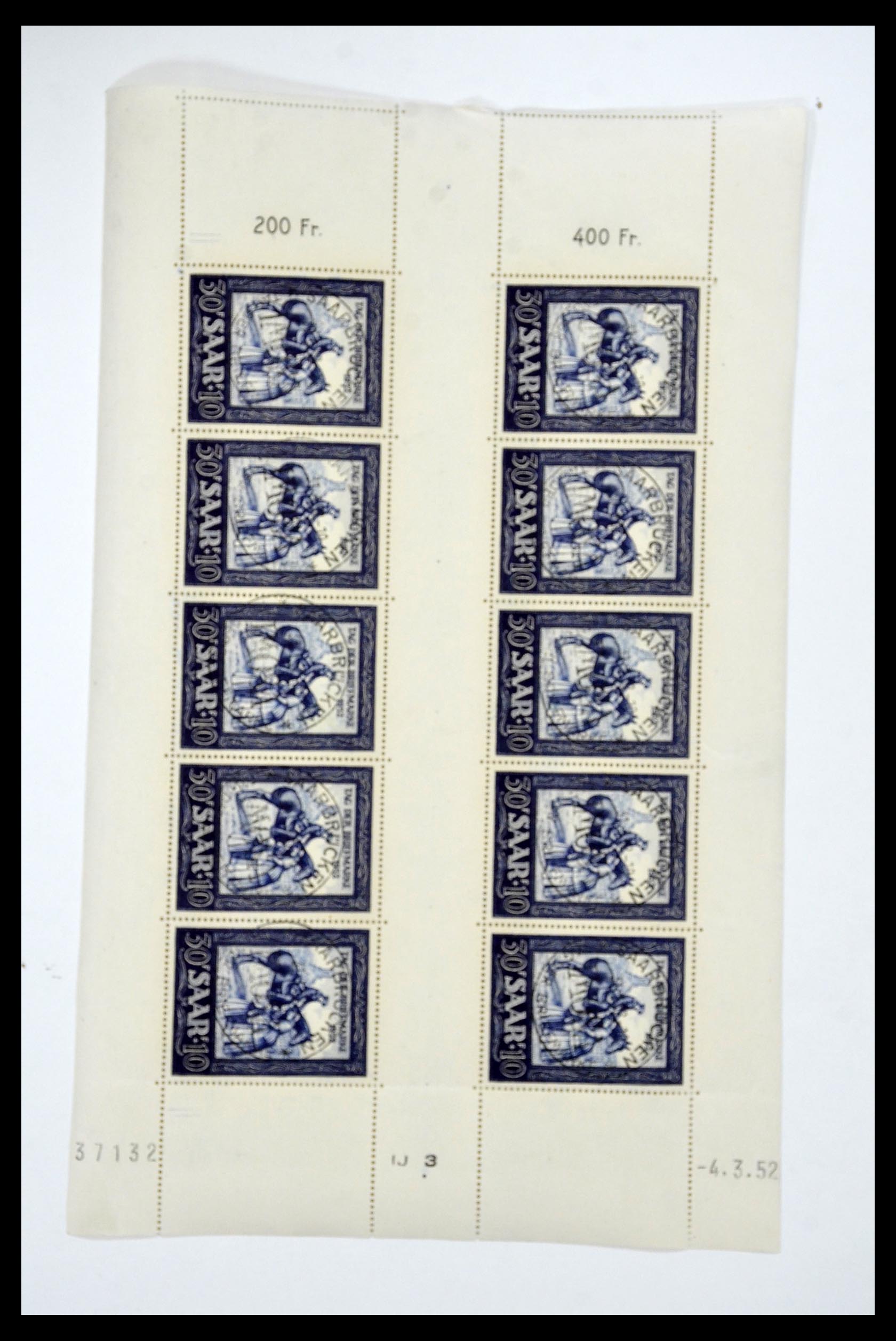 34403 059 - Postzegelverzameling 34403 Saar 1949-1959.