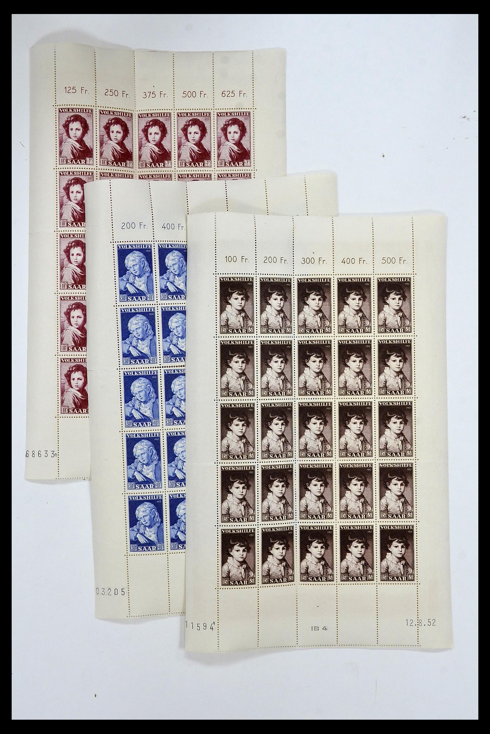 34403 060 - Postzegelverzameling 34403 Saar 1949-1959.