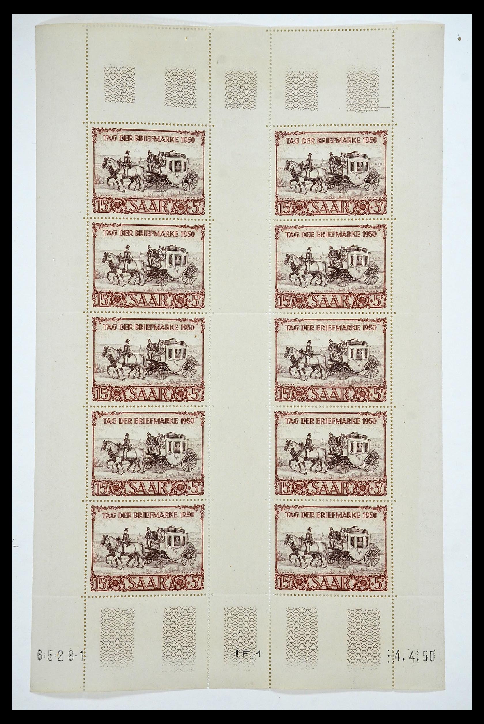 34403 102 - Postzegelverzameling 34403 Saar 1949-1959.