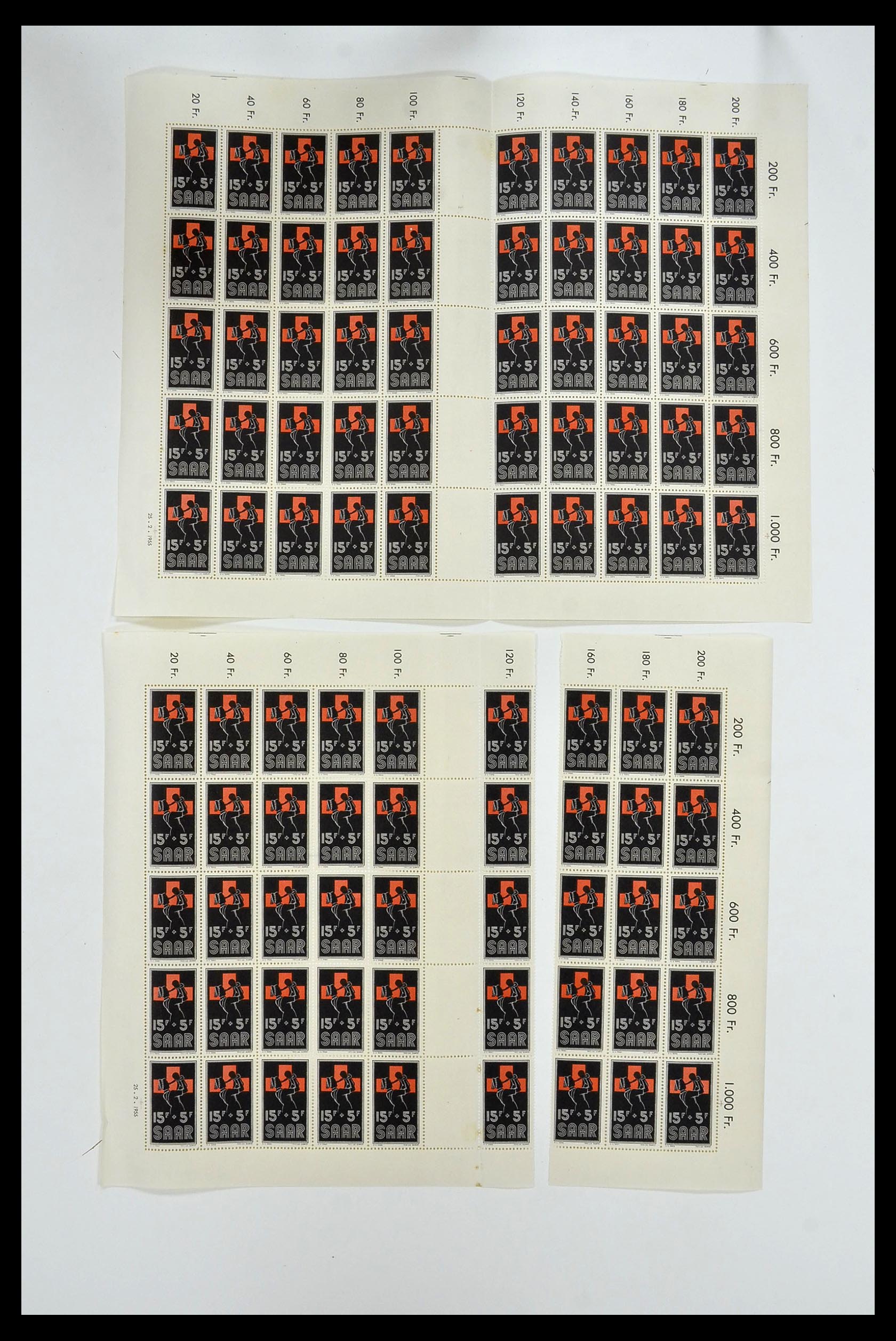 34403 106 - Postzegelverzameling 34403 Saar 1949-1959.