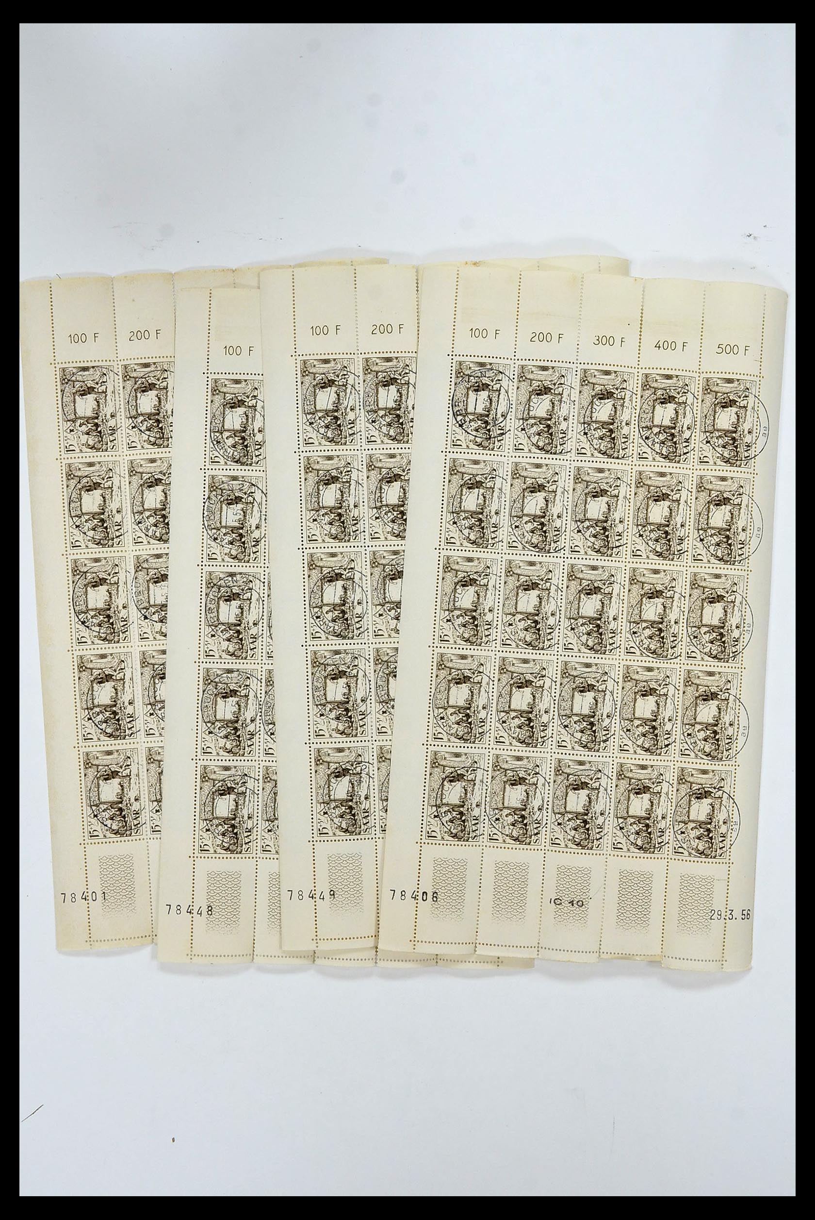 34403 110 - Postzegelverzameling 34403 Saar 1949-1959.