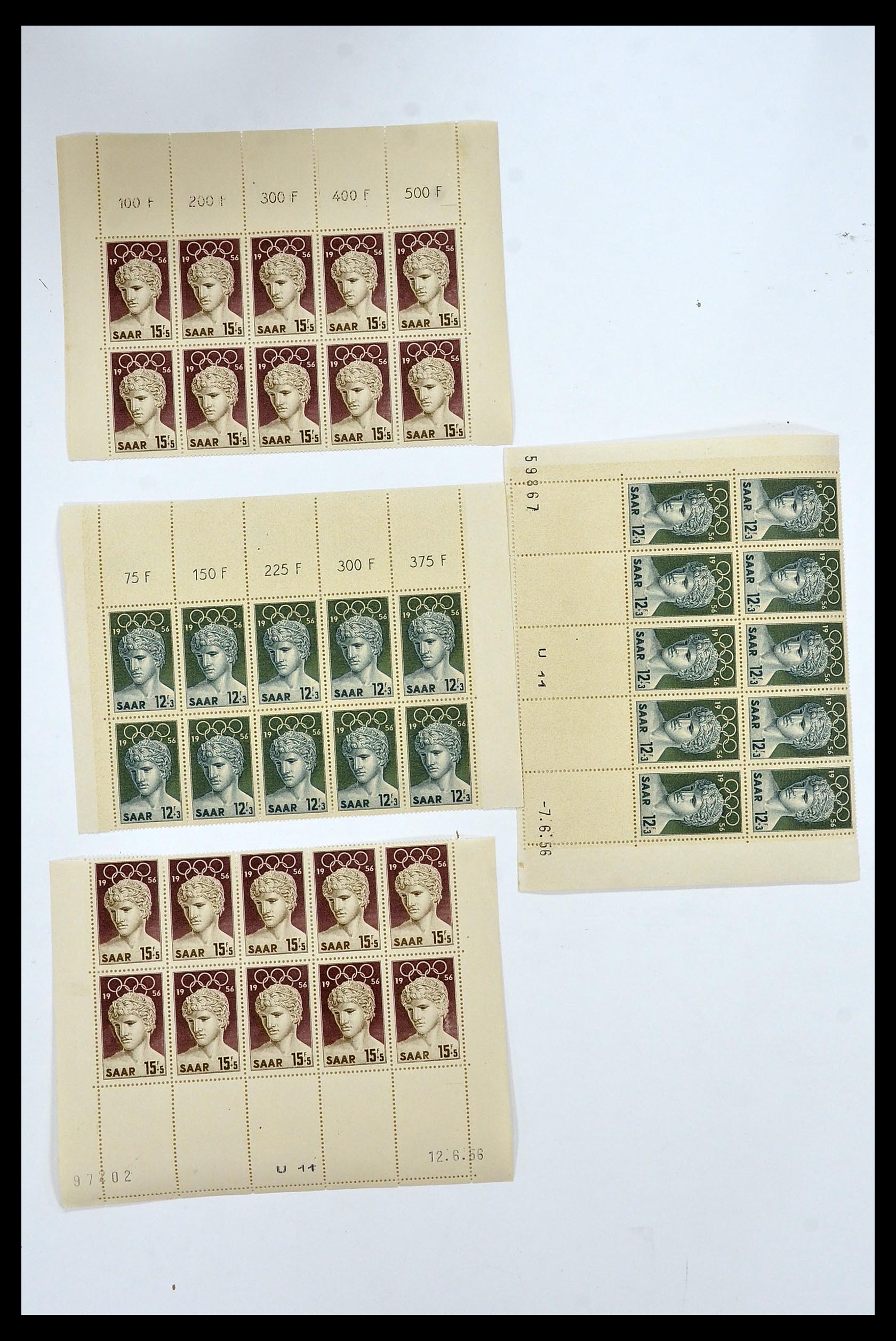 34403 112 - Postzegelverzameling 34403 Saar 1949-1959.