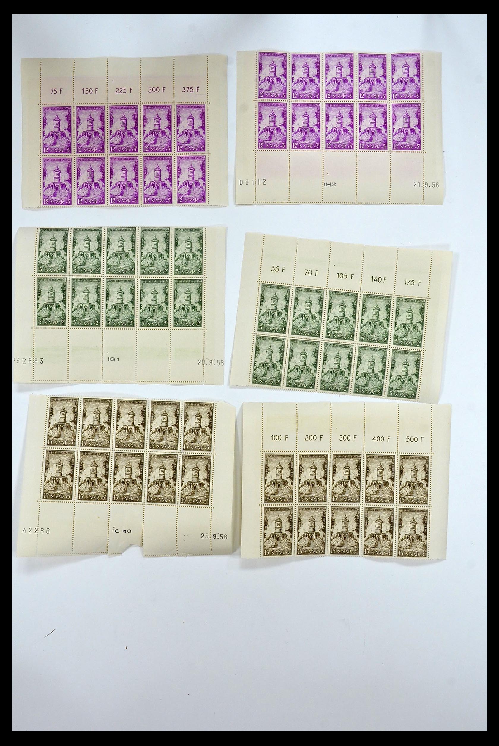 34403 115 - Postzegelverzameling 34403 Saar 1949-1959.