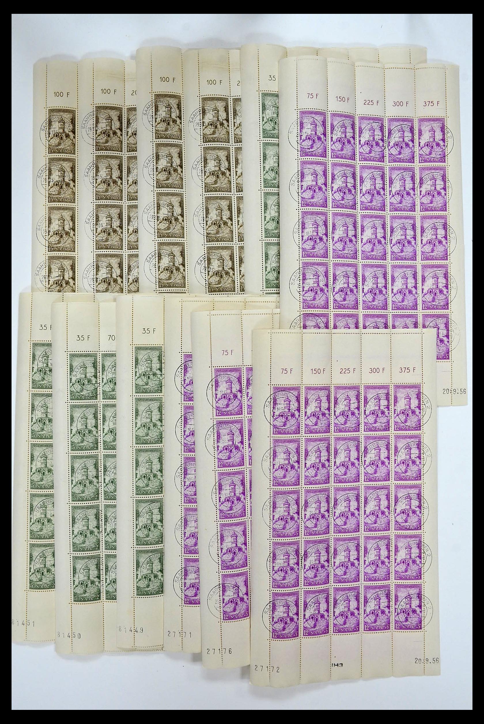 34403 116 - Postzegelverzameling 34403 Saar 1949-1959.