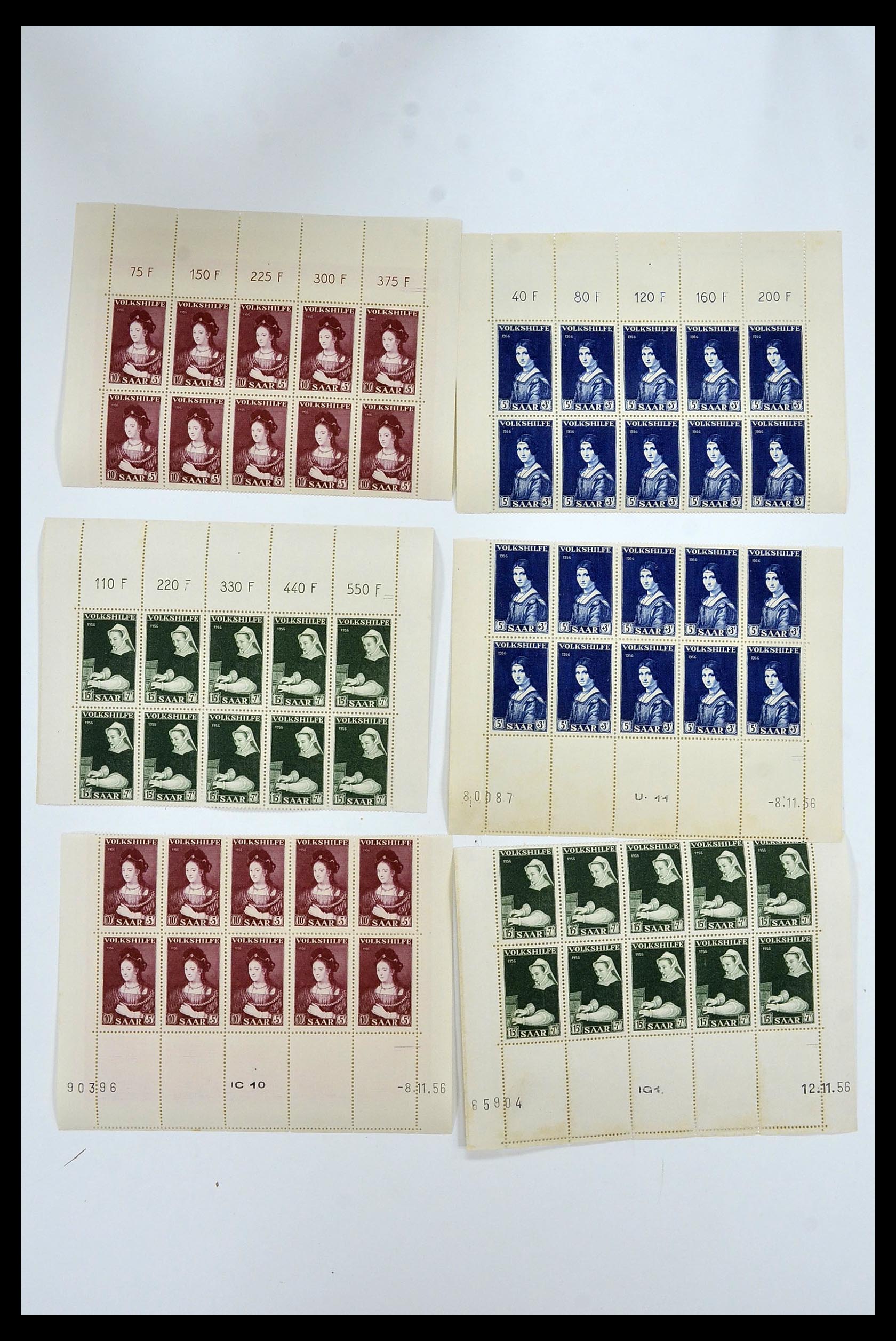 34403 118 - Postzegelverzameling 34403 Saar 1949-1959.