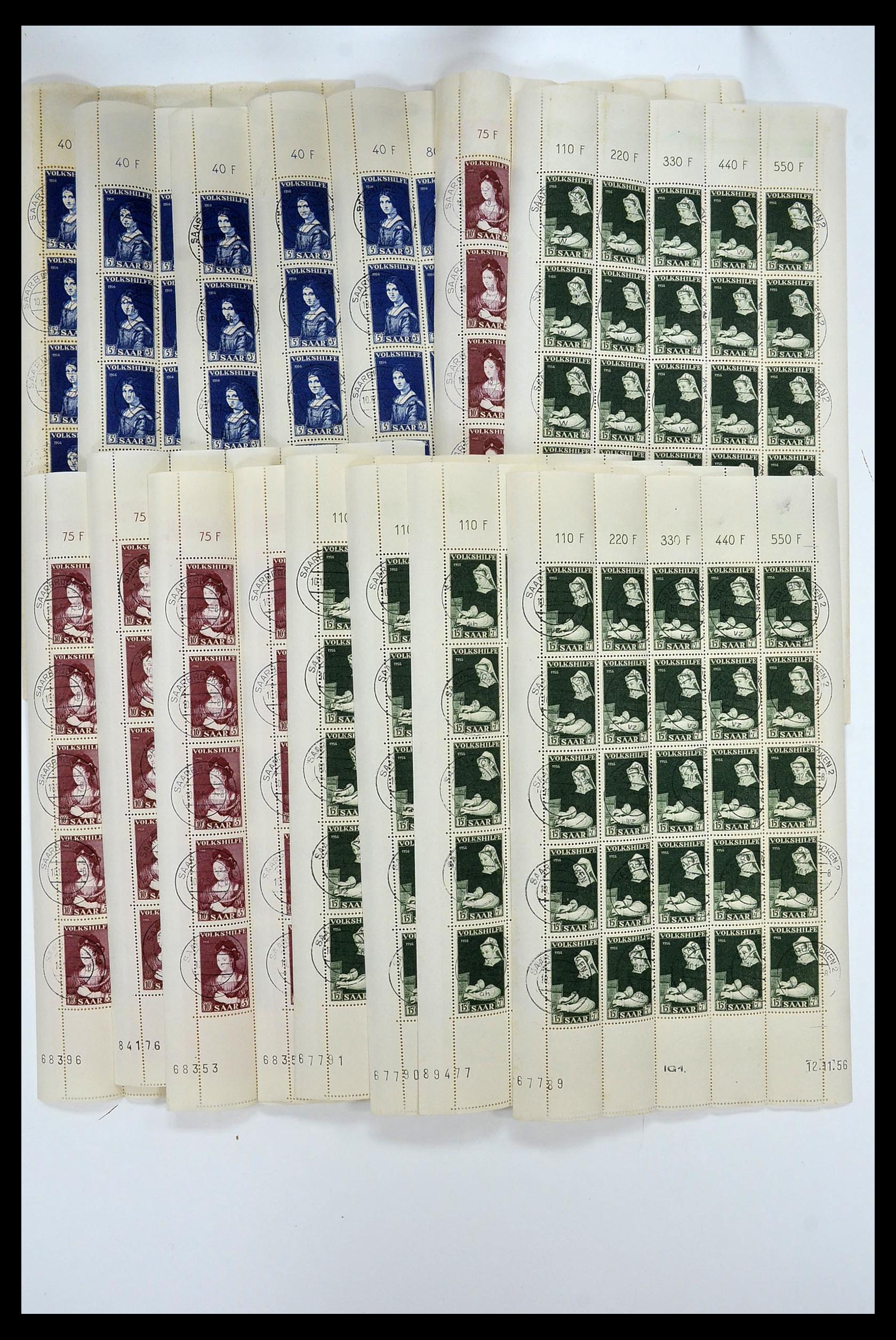 34403 119 - Postzegelverzameling 34403 Saar 1949-1959.