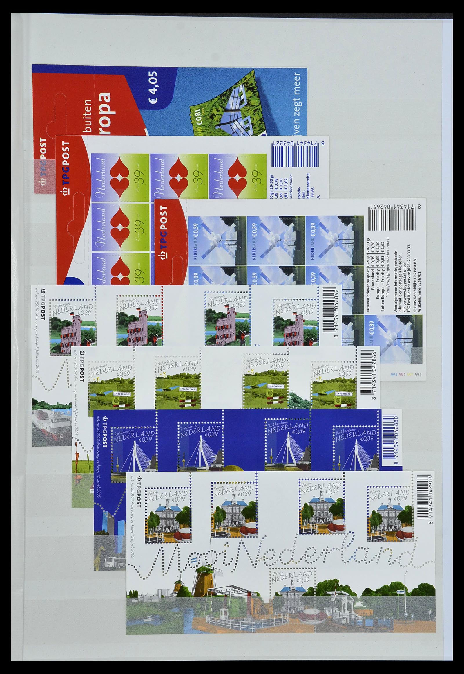34406 007 - Postzegelverzameling 34406 Nederland velletjes 2003-2020!