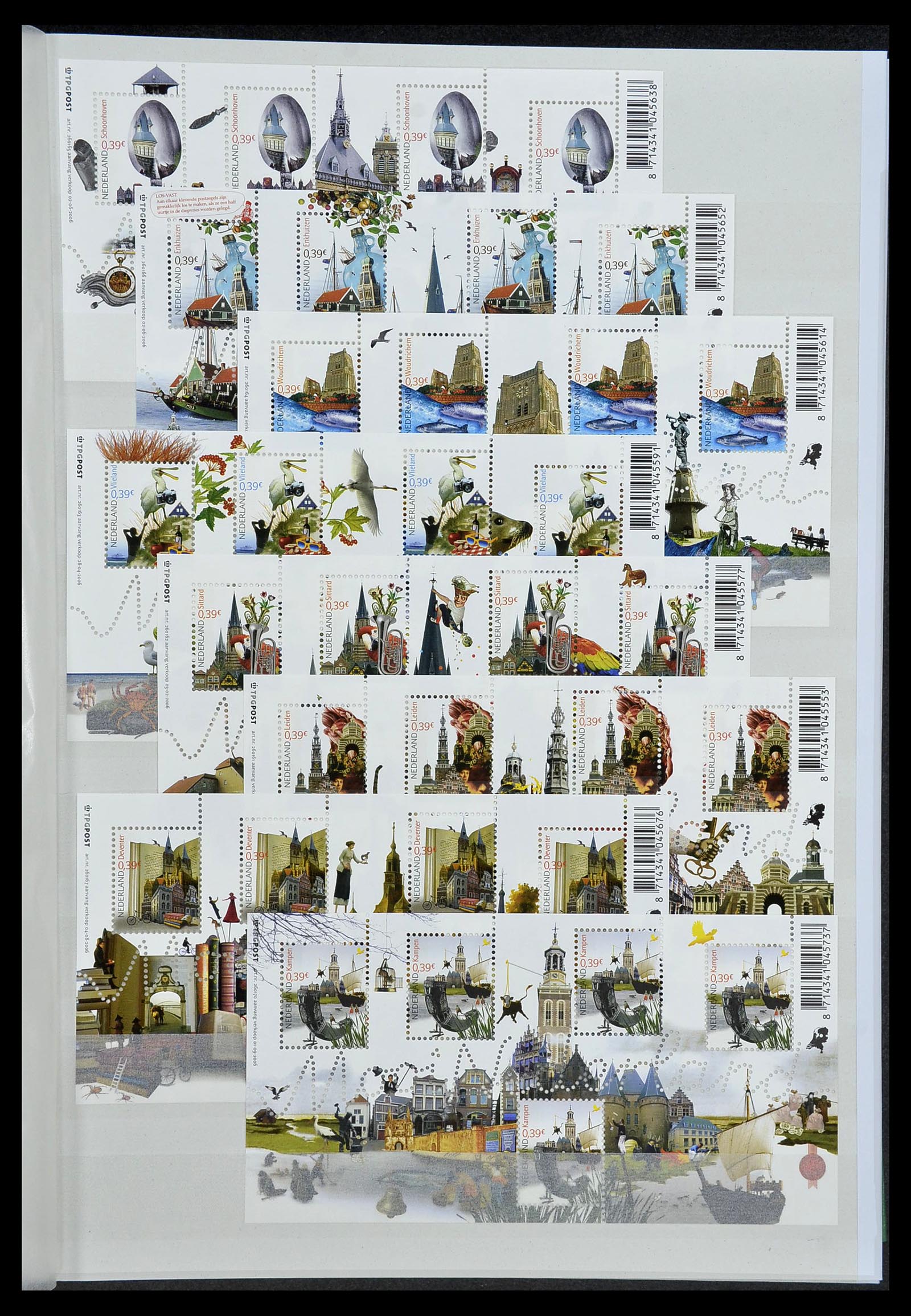 34406 013 - Postzegelverzameling 34406 Nederland velletjes 2003-2020!