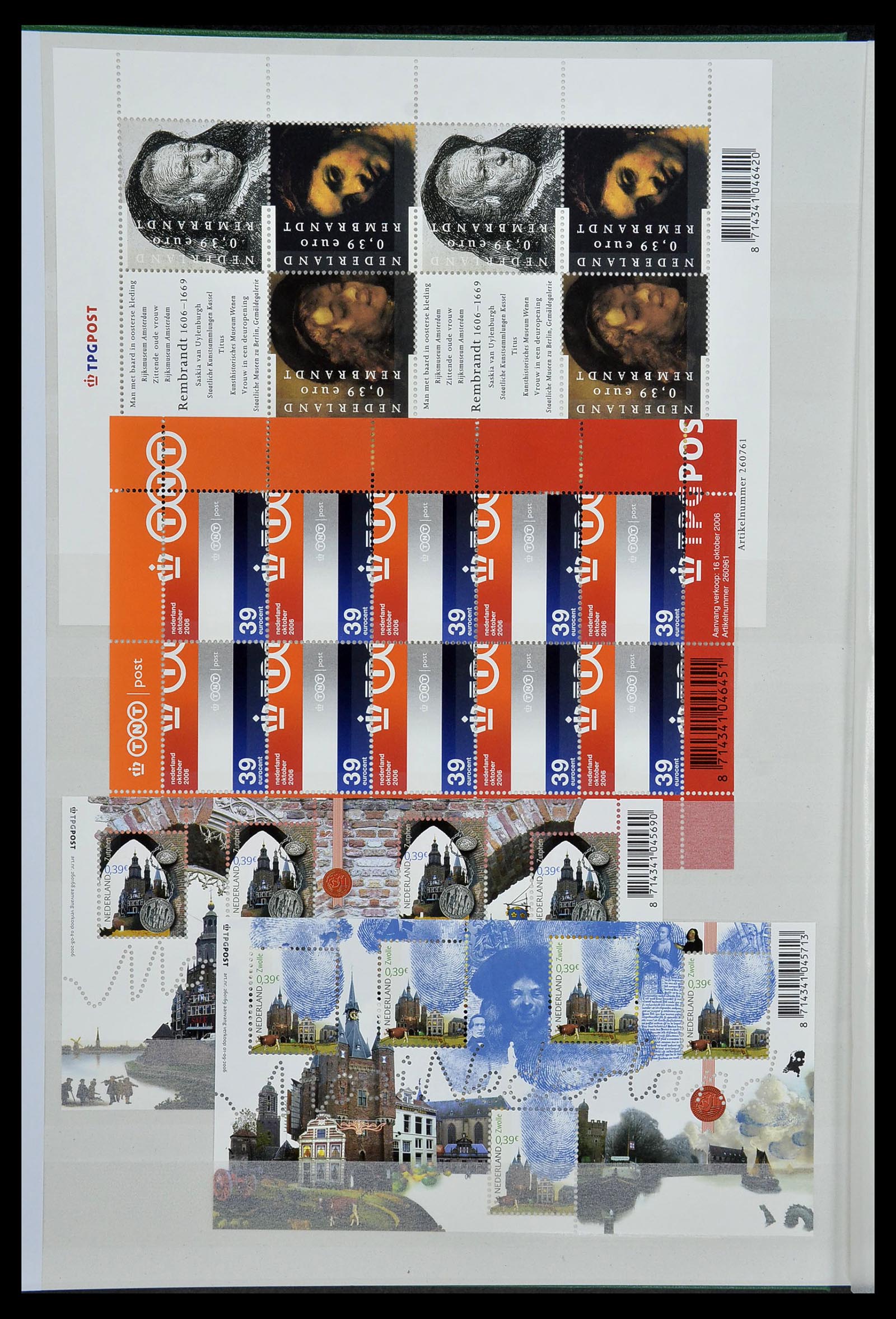 34406 014 - Postzegelverzameling 34406 Nederland velletjes 2003-2020!