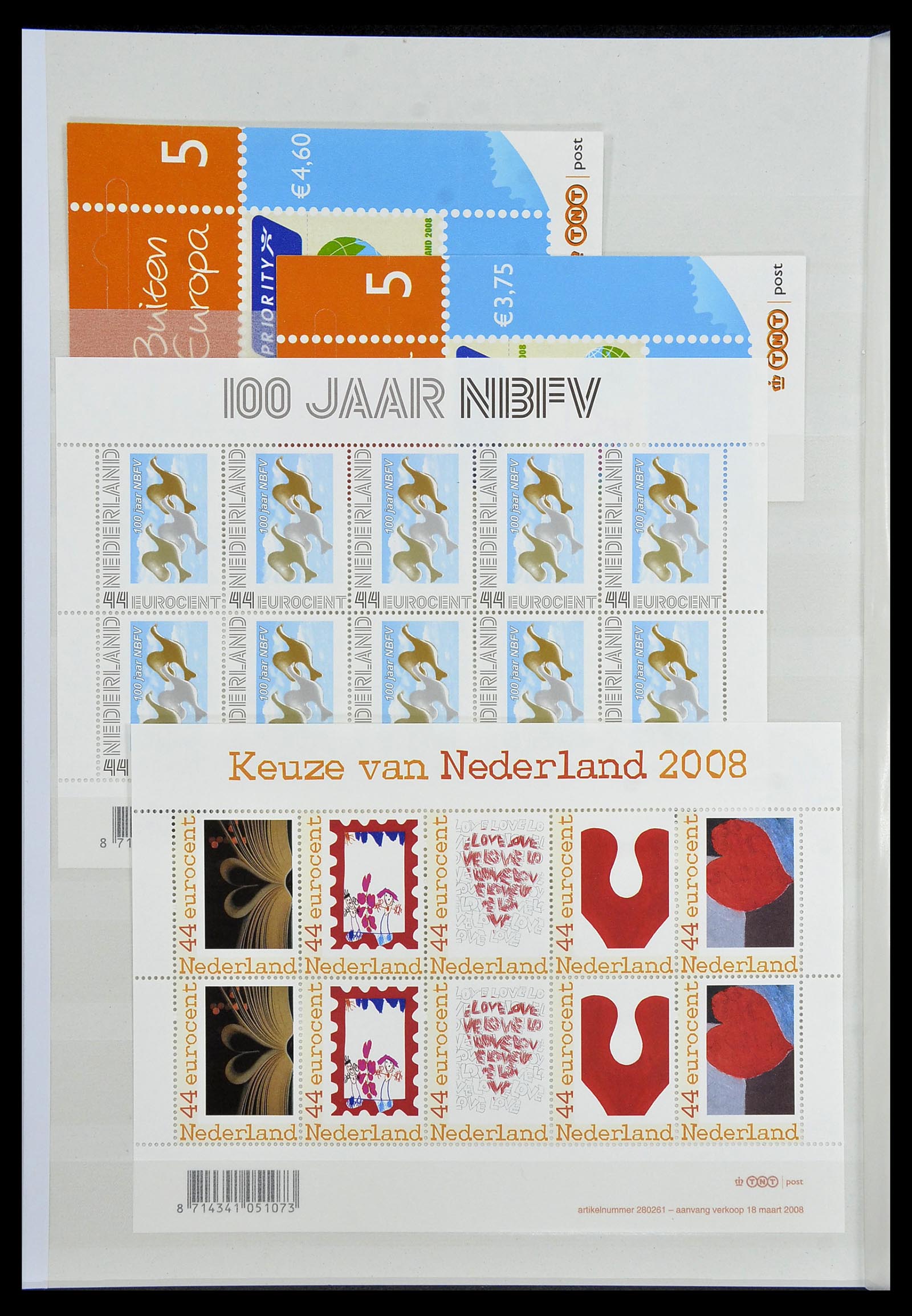 34406 022 - Postzegelverzameling 34406 Nederland velletjes 2003-2020!