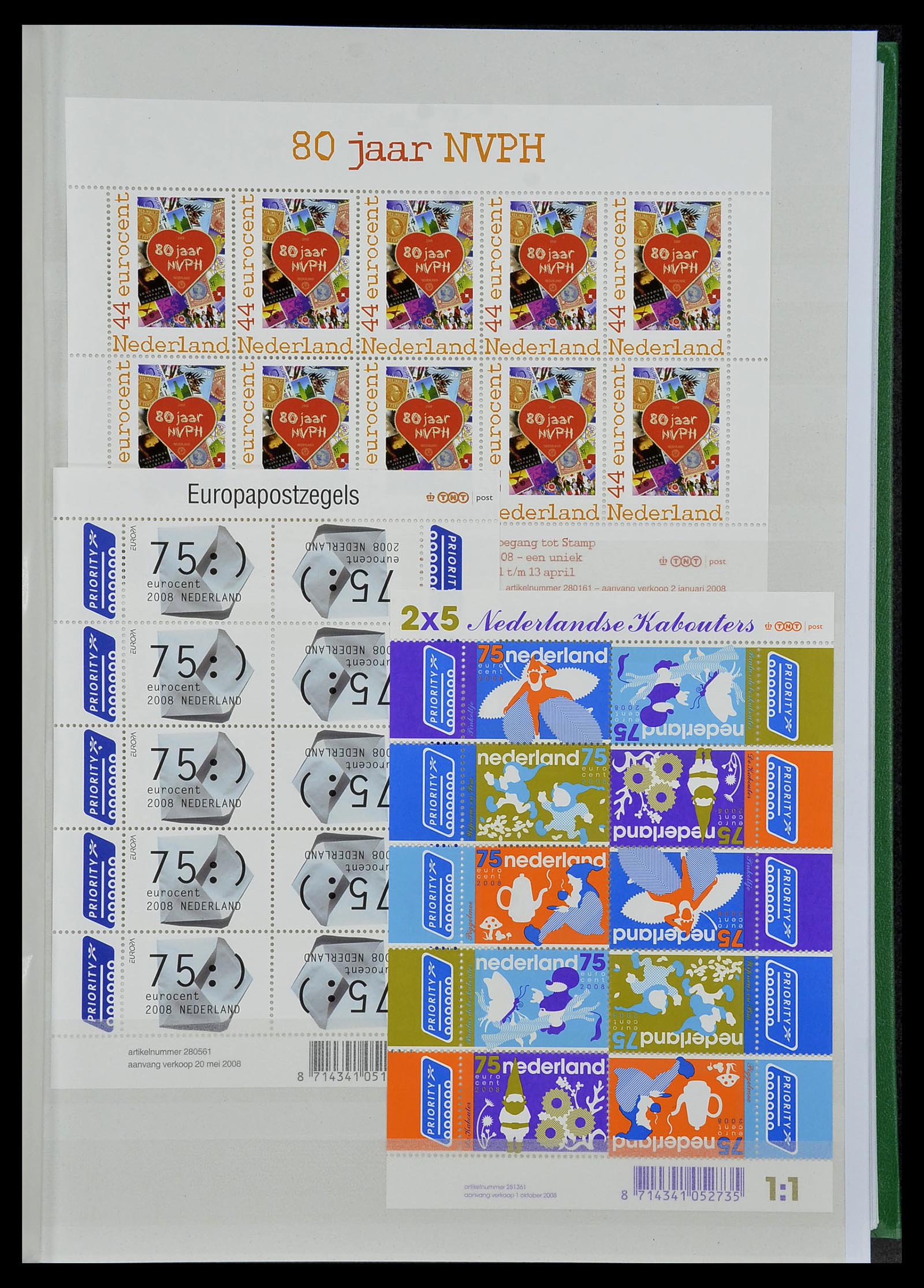 34406 023 - Postzegelverzameling 34406 Nederland velletjes 2003-2020!