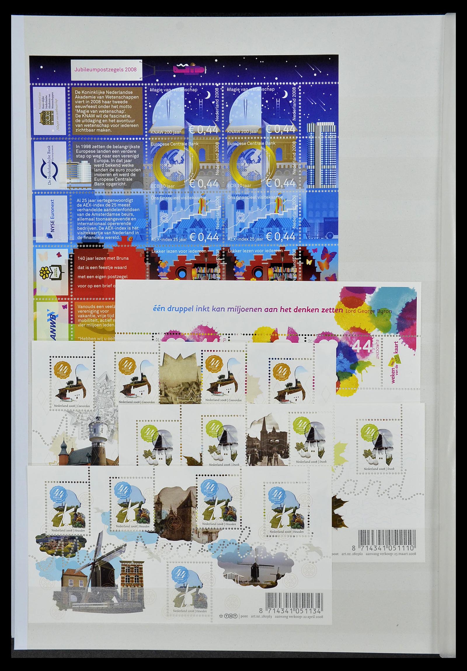 34406 024 - Postzegelverzameling 34406 Nederland velletjes 2003-2020!