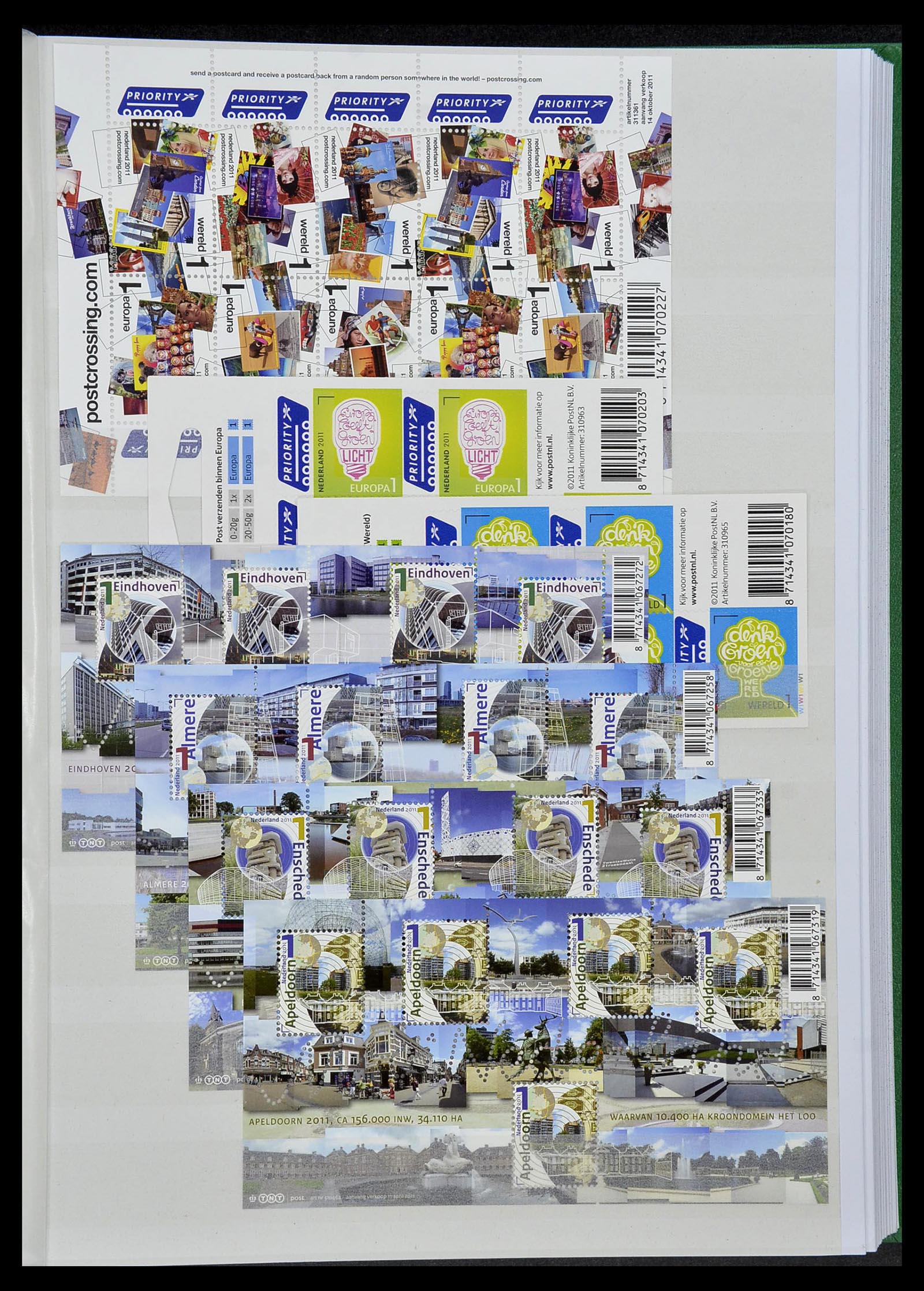 34406 035 - Postzegelverzameling 34406 Nederland velletjes 2003-2020!