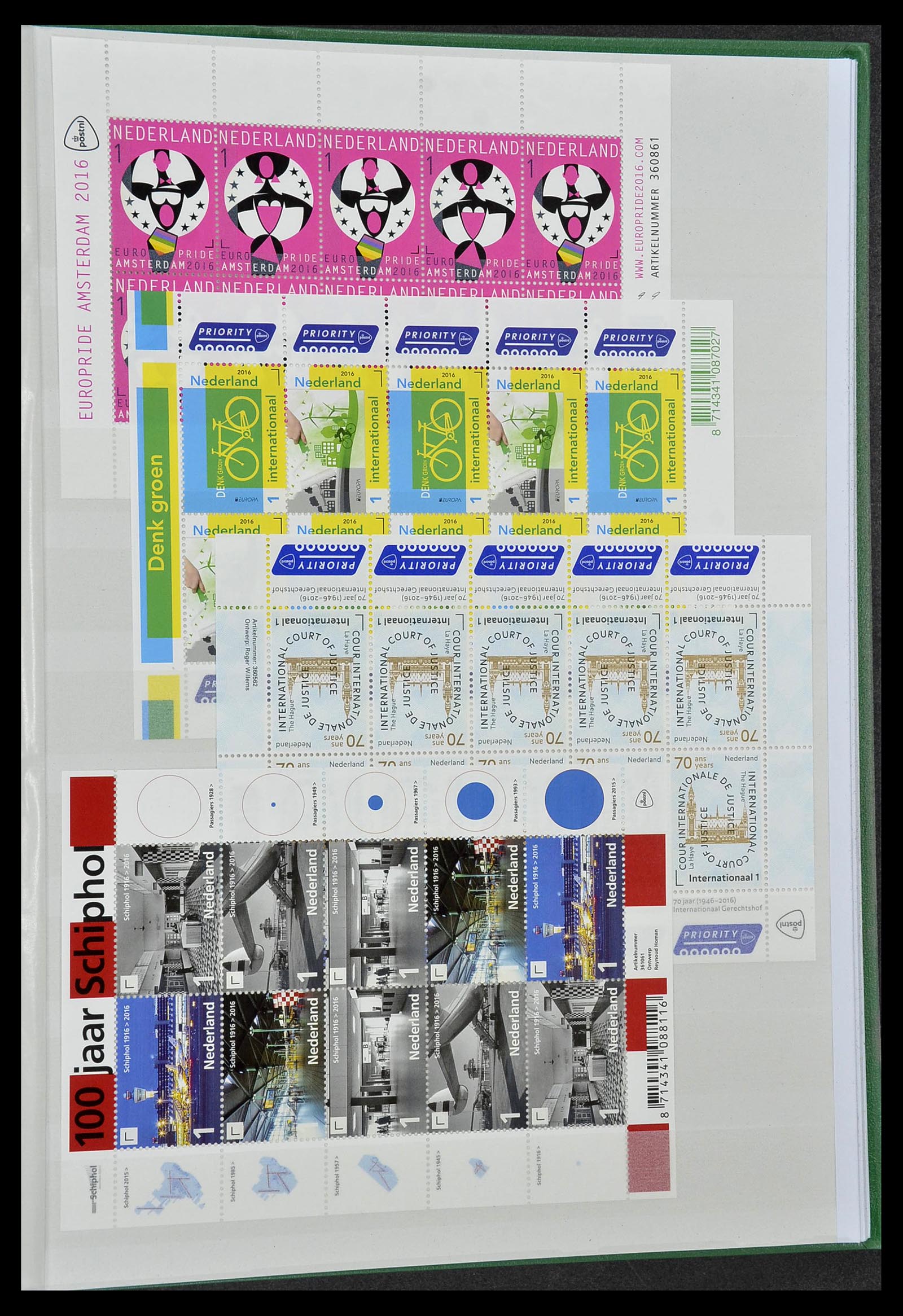 34406 055 - Postzegelverzameling 34406 Nederland velletjes 2003-2020!