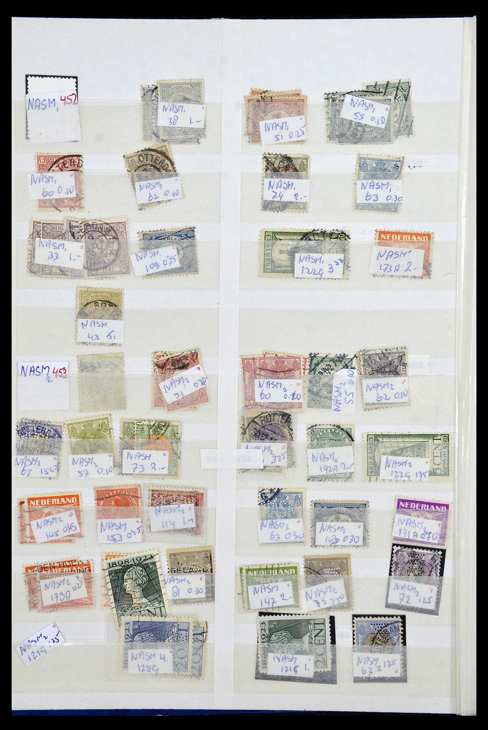 34407 097 - Postzegelverzameling 34407 Nederland firmaperforaties 1872-1980.